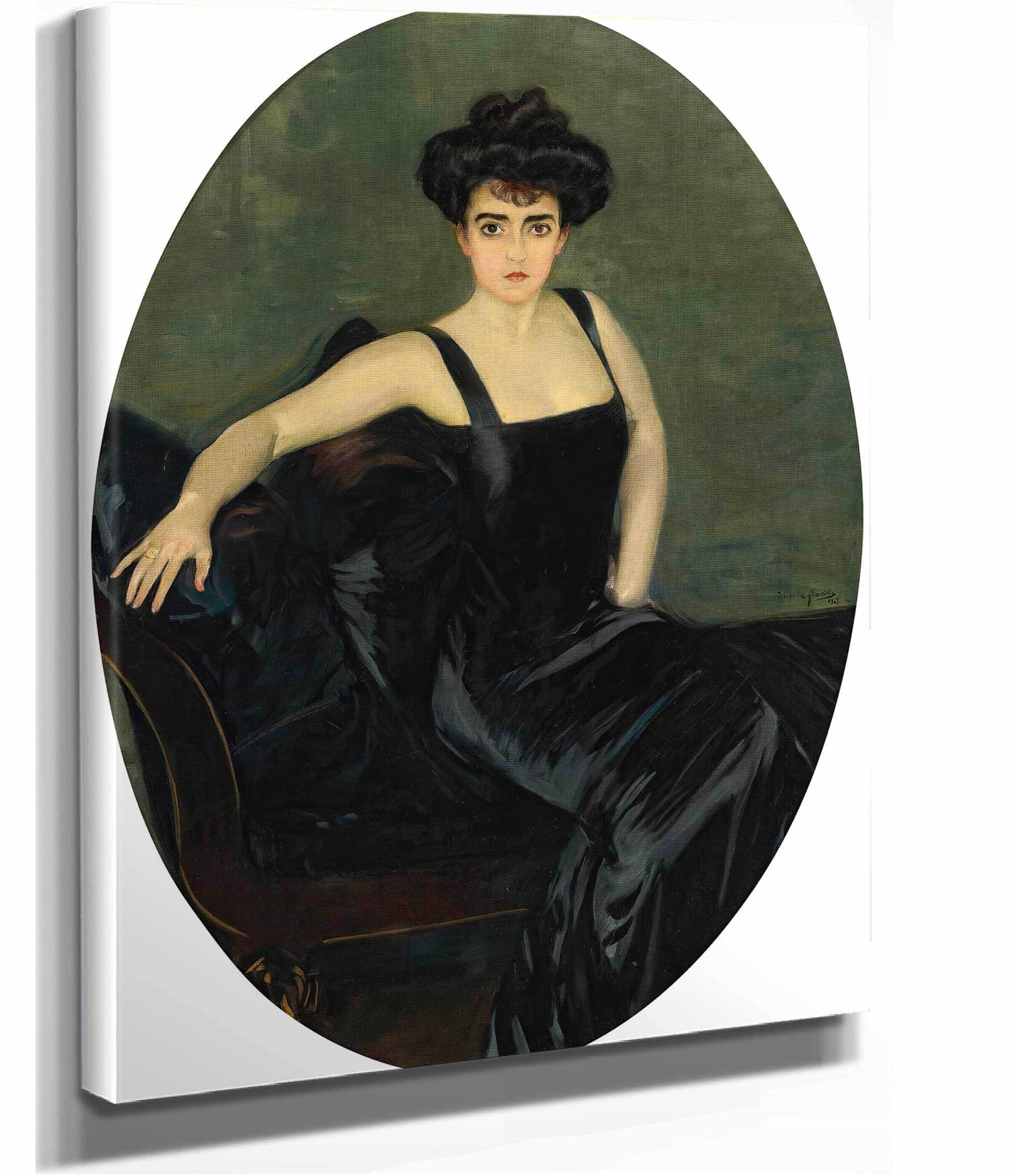 Portrait Of Mrs Esperanza Conill De Zanetti by Joaquin Sorolla