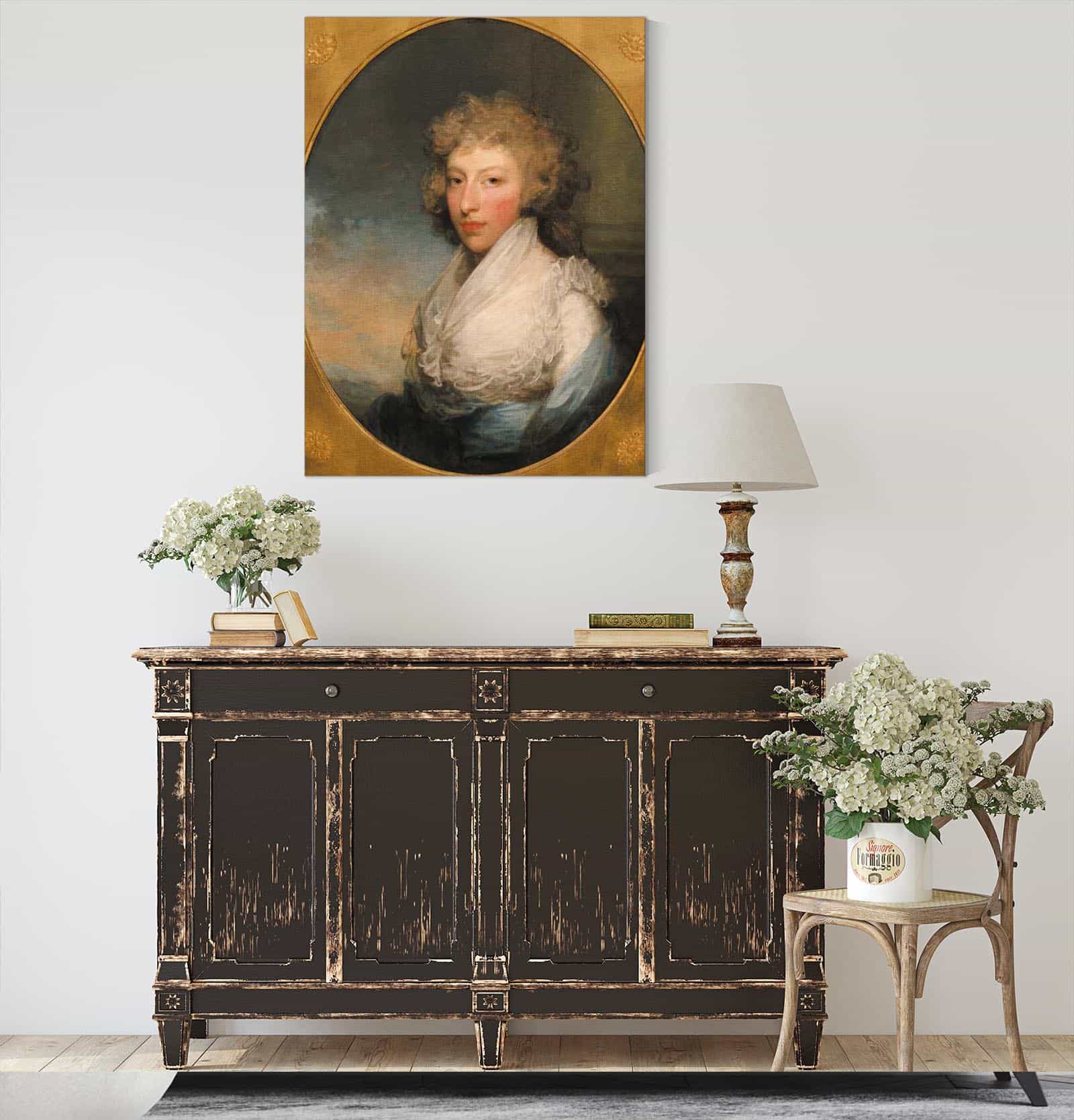 Portrait Of Mrs Gabriel Manigault by Gilbert Stuart - Image 4