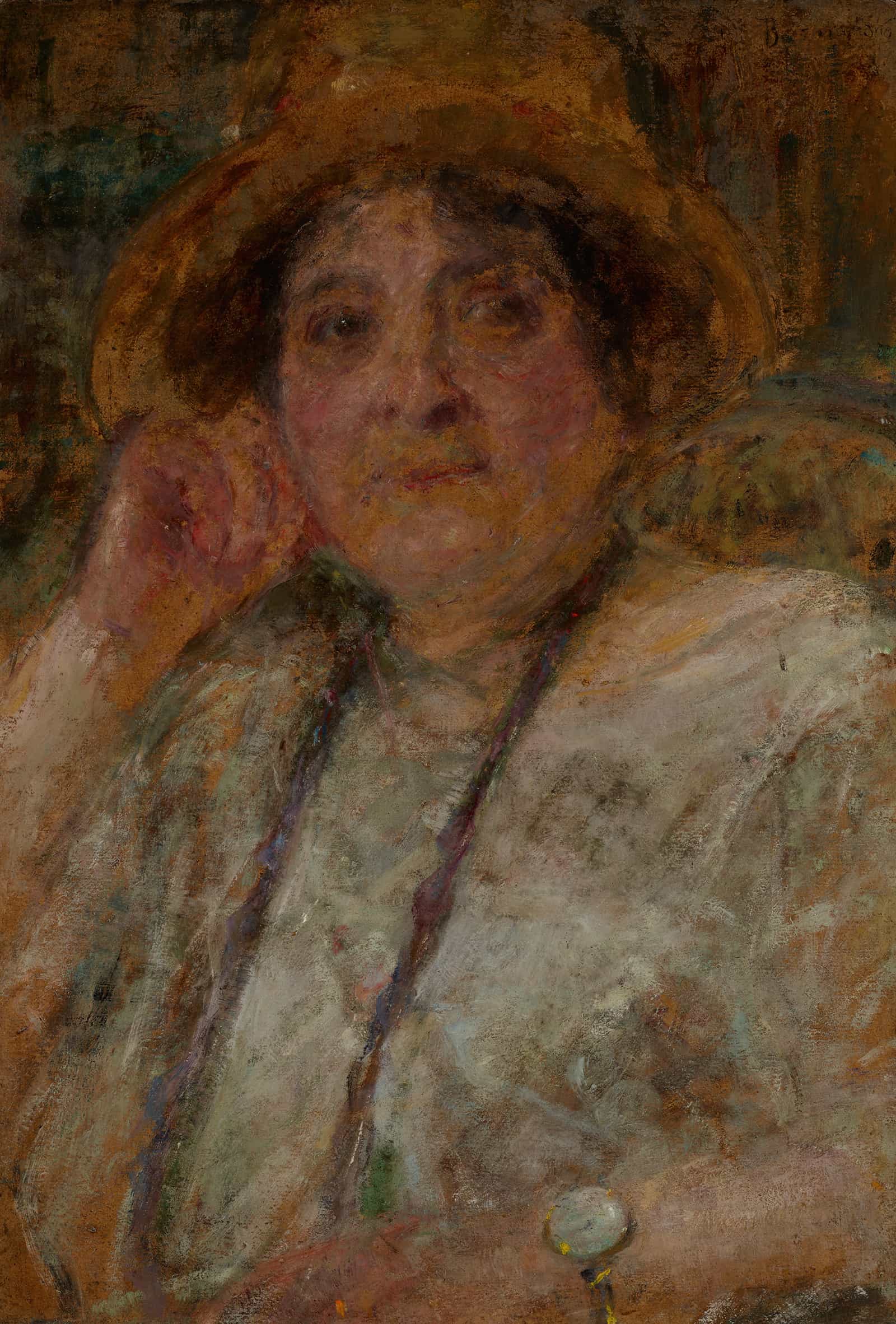 Portrait Of Mrs Gosciniec After by Olga Boznanska