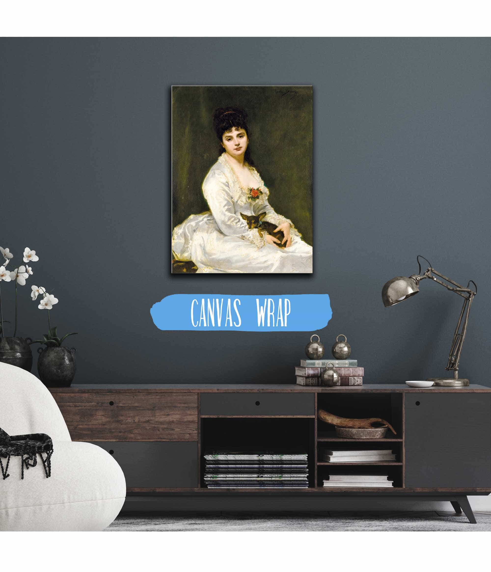 Portrait Of Mrs Henri Fouquier by Carolus Duran - Image 3