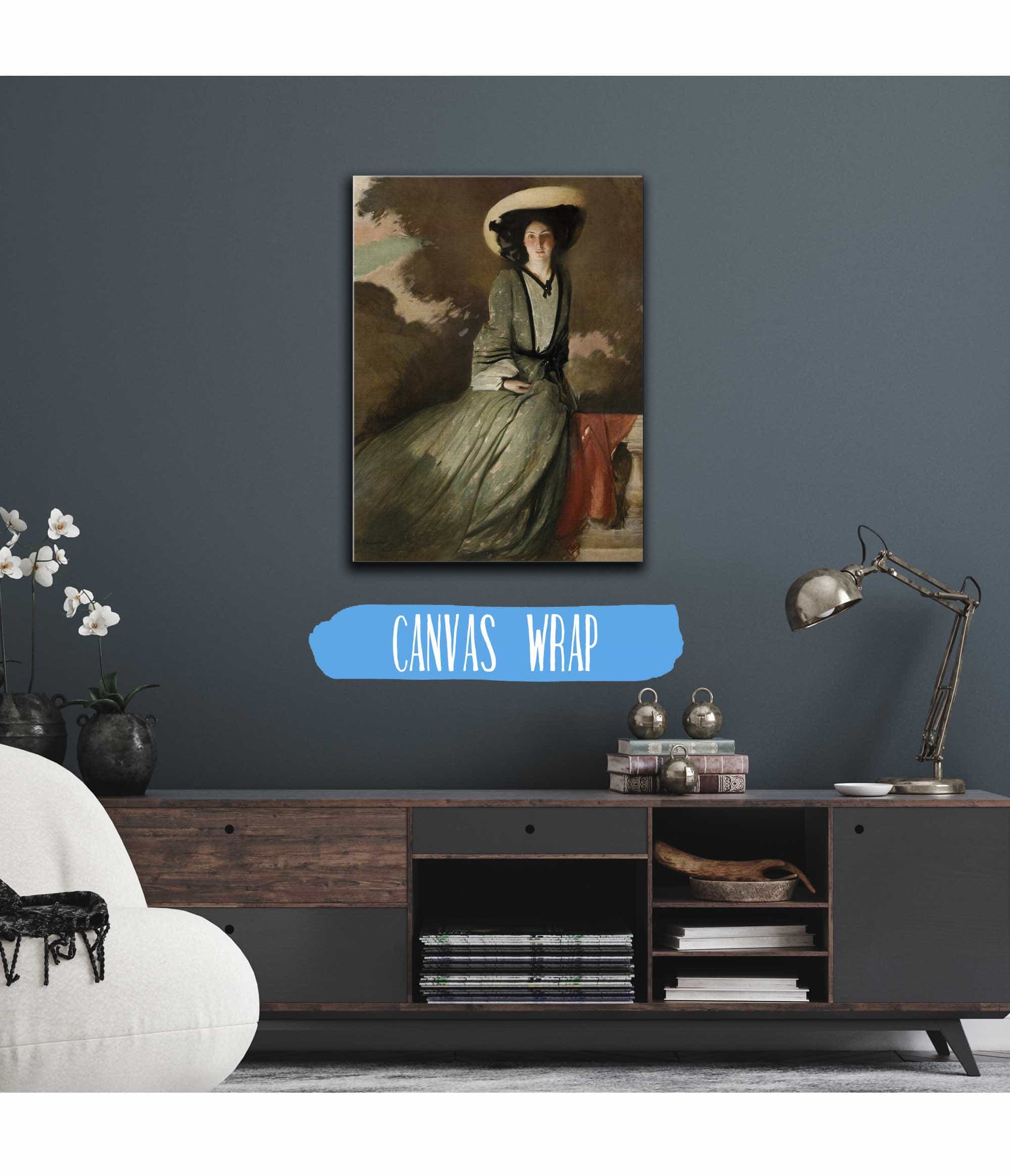 Portrait Of Mrs John White Alexander by John White Alexander - Image 3