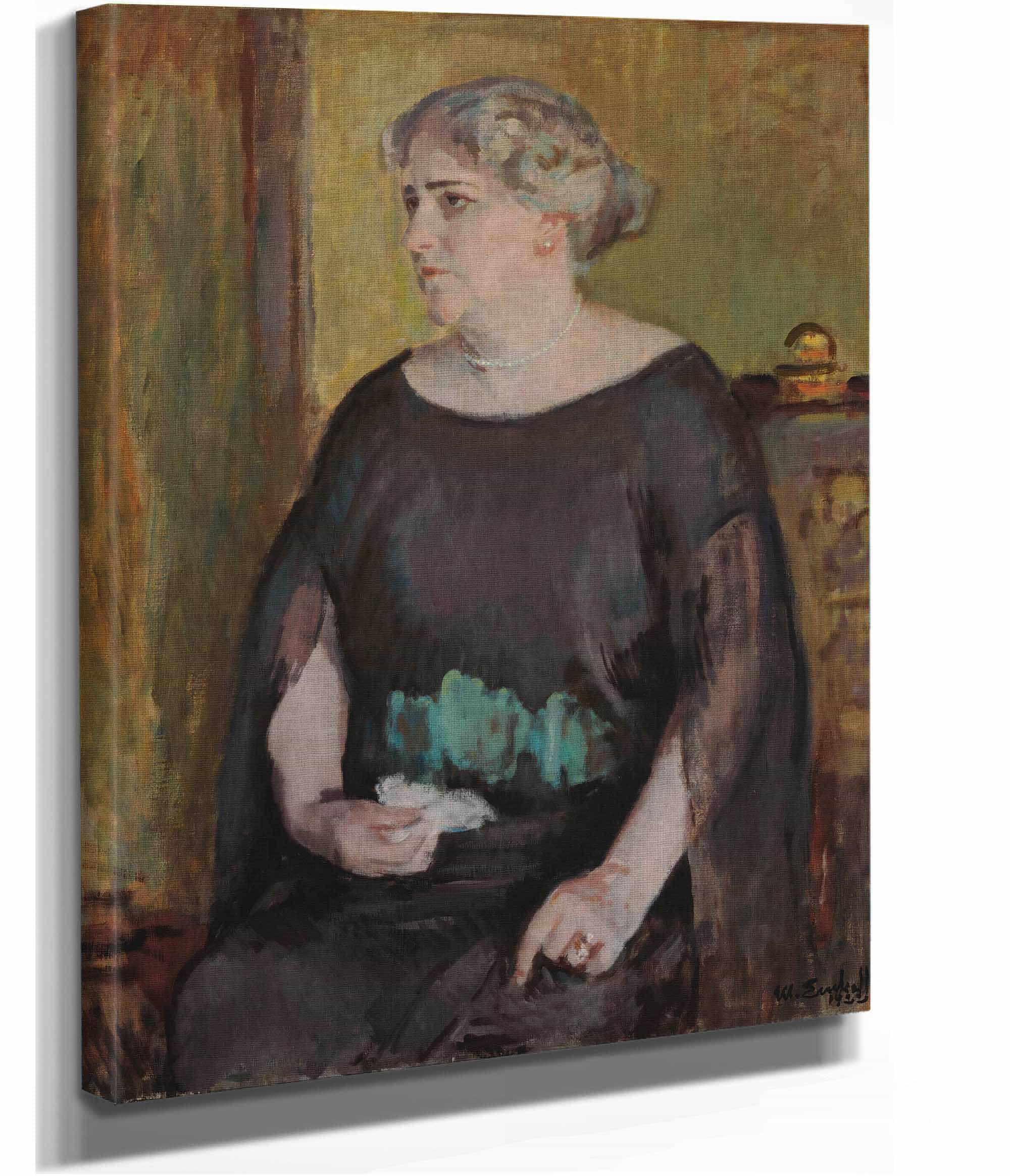 Portrait Of Mrs Lydia Keirkner by Magnus Enckell - Image 2
