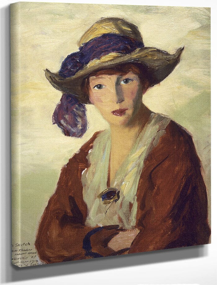 Portrait Of Mrs. Robert Henri By Robert Henri