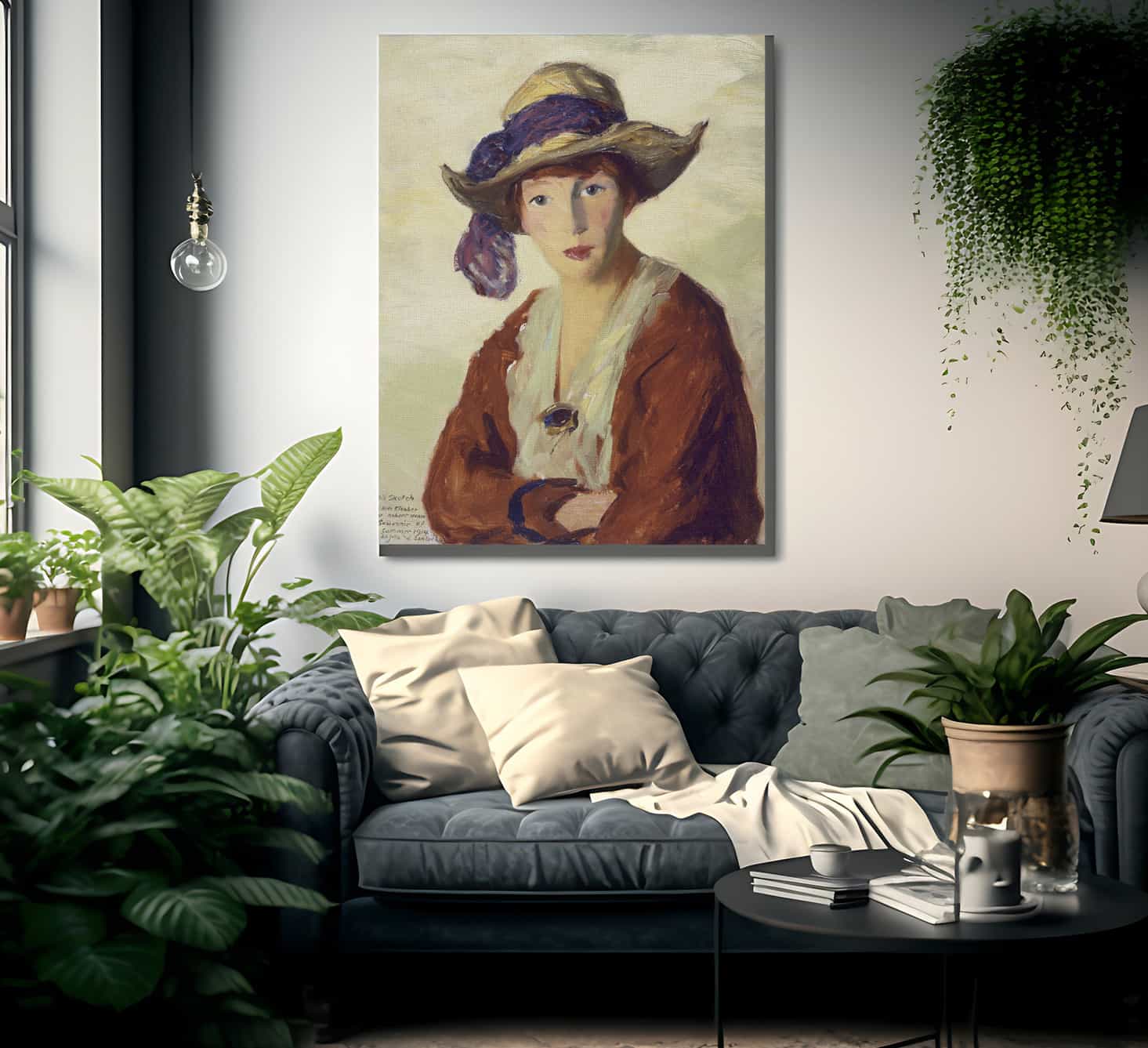 Portrait Of Mrs. Robert Henri By Robert Henri - Image 2