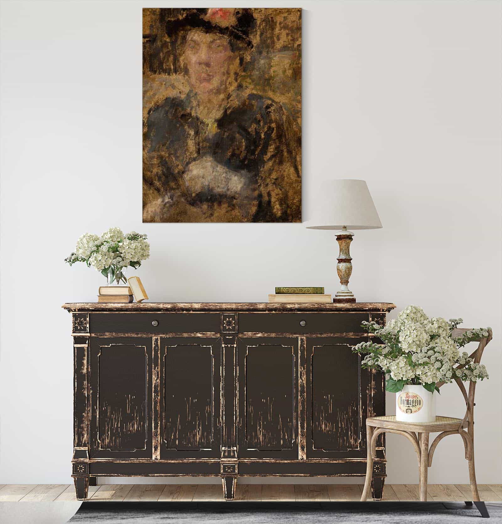 Portrait Of Mrs Roubaud by Olga Boznanska - Image 4