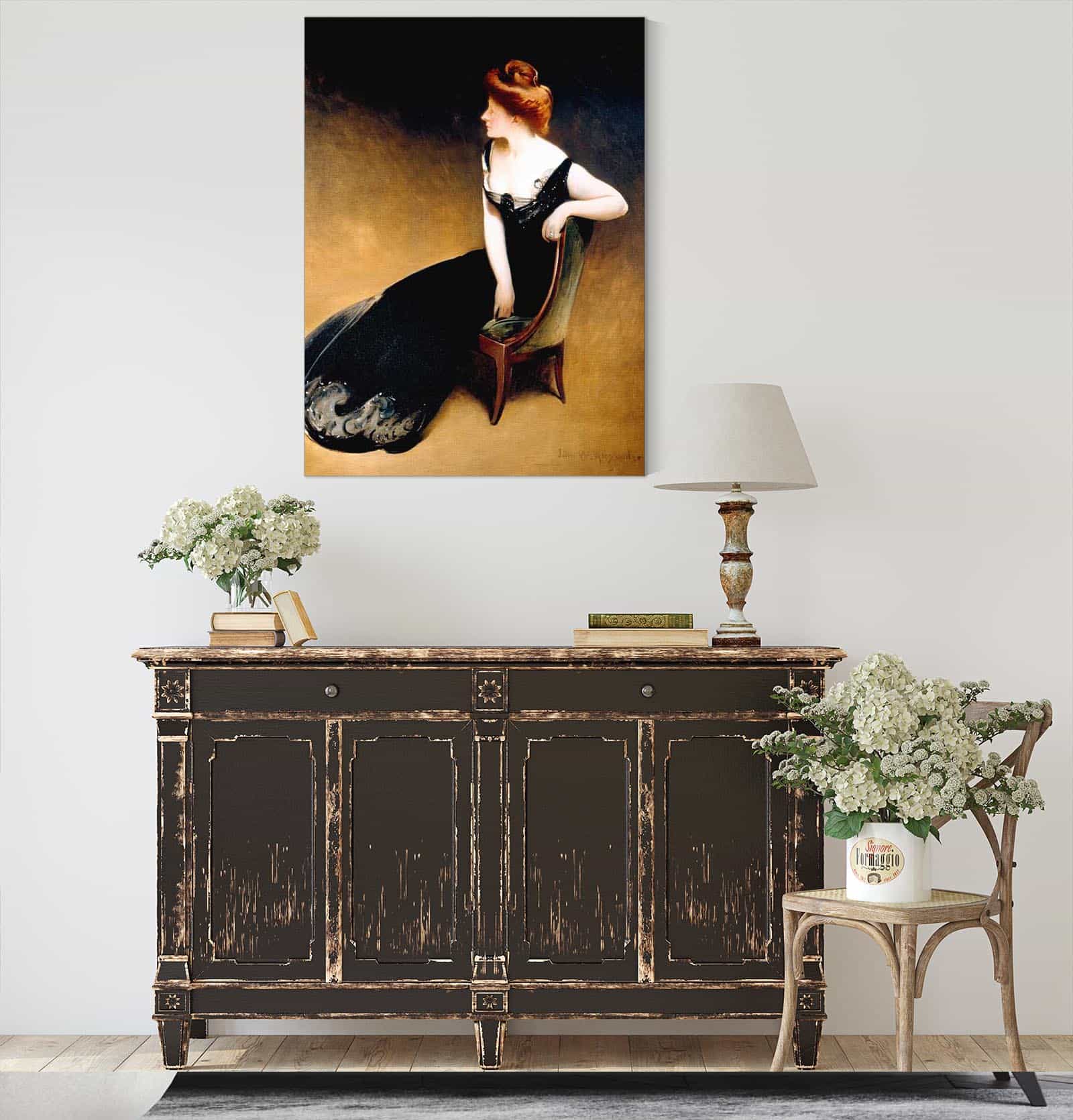 Portrait Of Mrs V Mrs Herman Duryea by John White Alexander - Image 4
