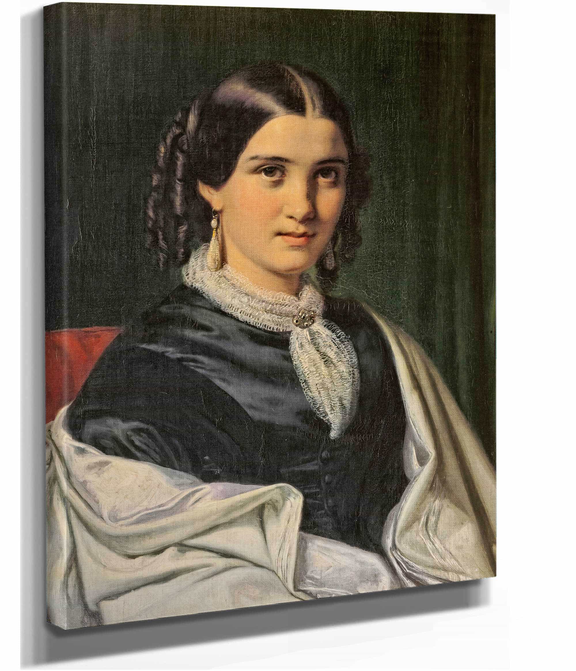 Portrait Of Mrs Vilhelmine Heise Born Hage by Wilhelm Marstrand - Image 2