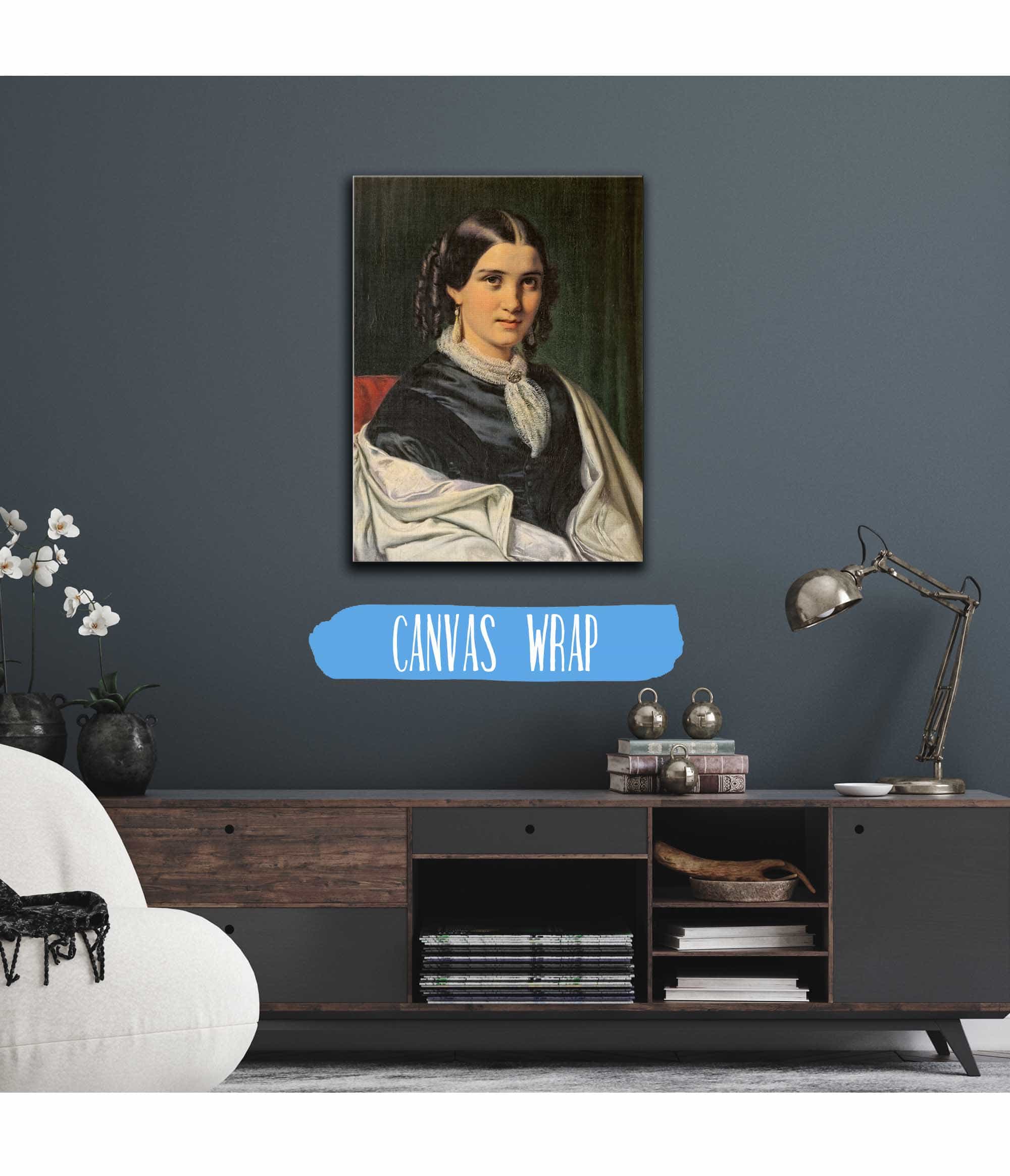 Portrait Of Mrs Vilhelmine Heise Born Hage by Wilhelm Marstrand - Image 3