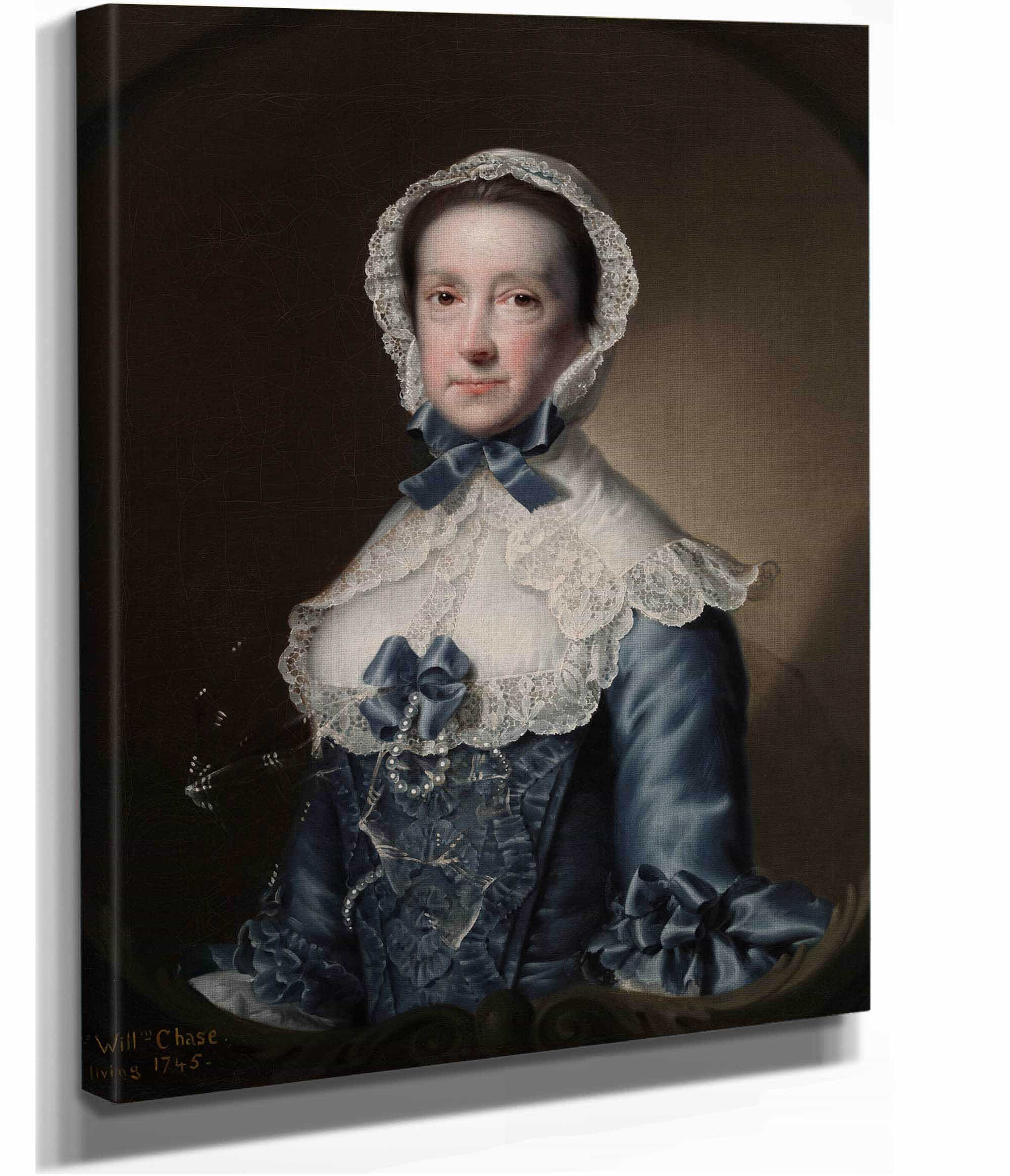 Portrait Of Mrs William Chase Sr by Joseph Wright Of Derby