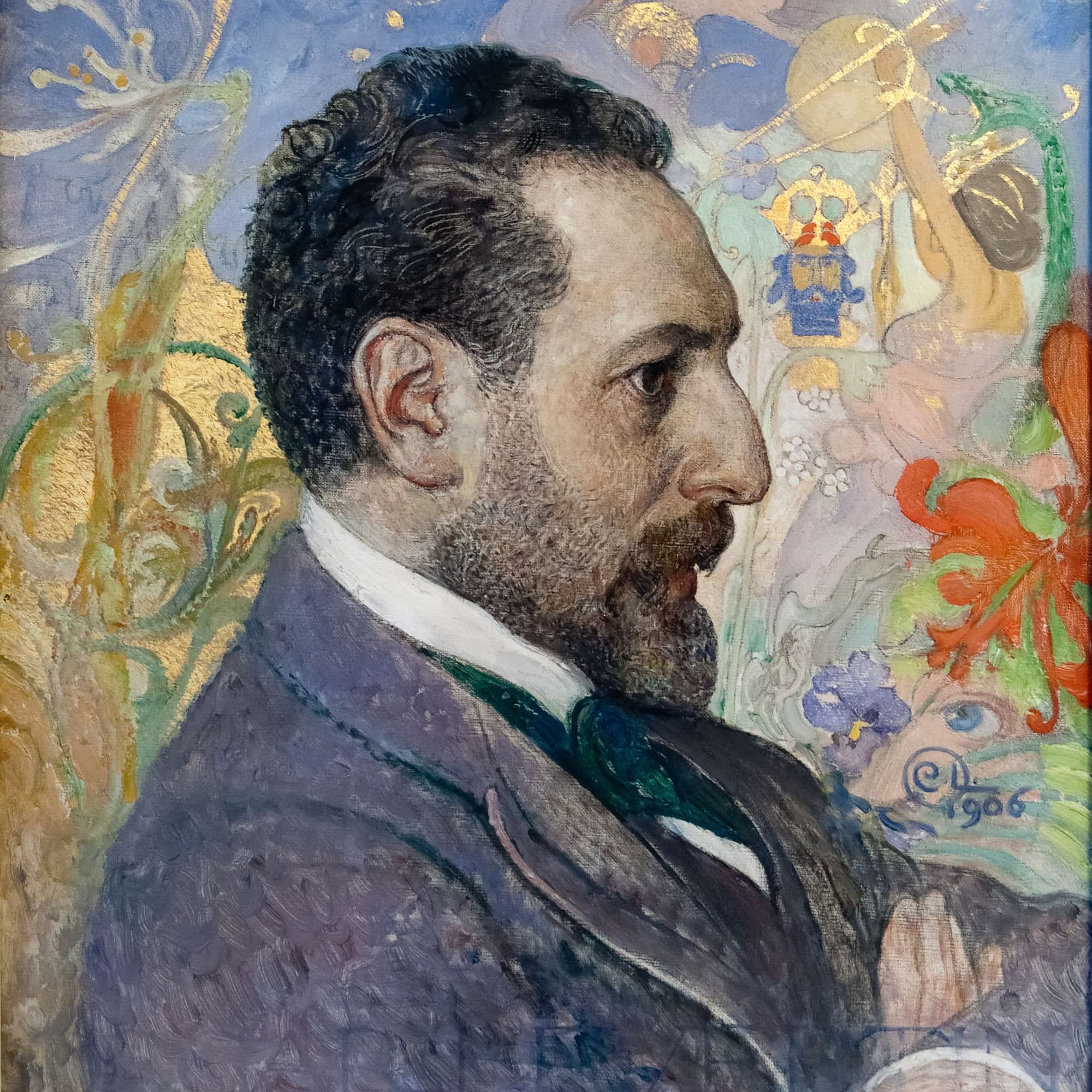 Portrait Of Oscar Levertin by Carl Larsson - Image 4