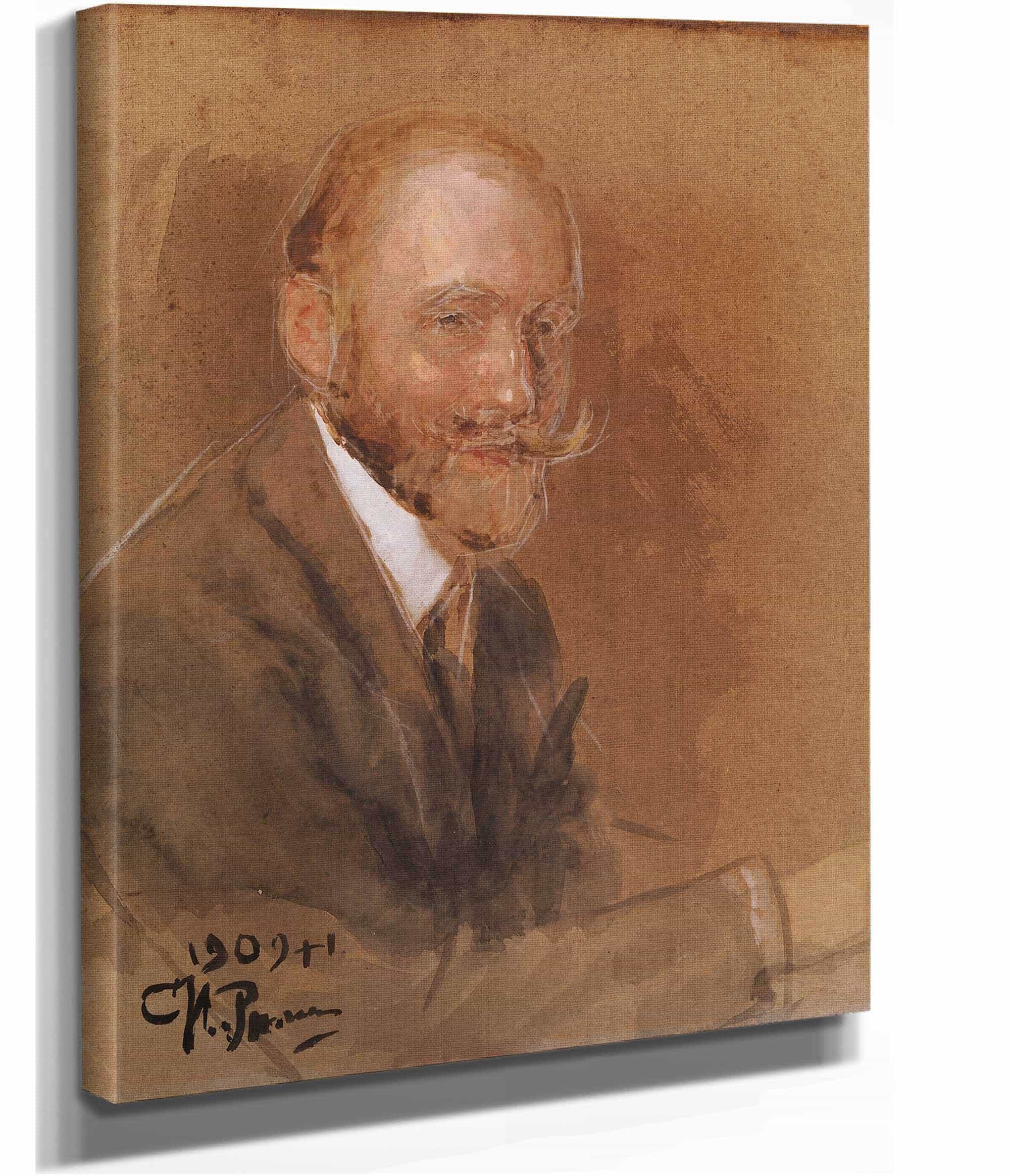 Portrait Of Prince Vladimir Baryatinsky by Ilya Efimovich Repin - Image 2