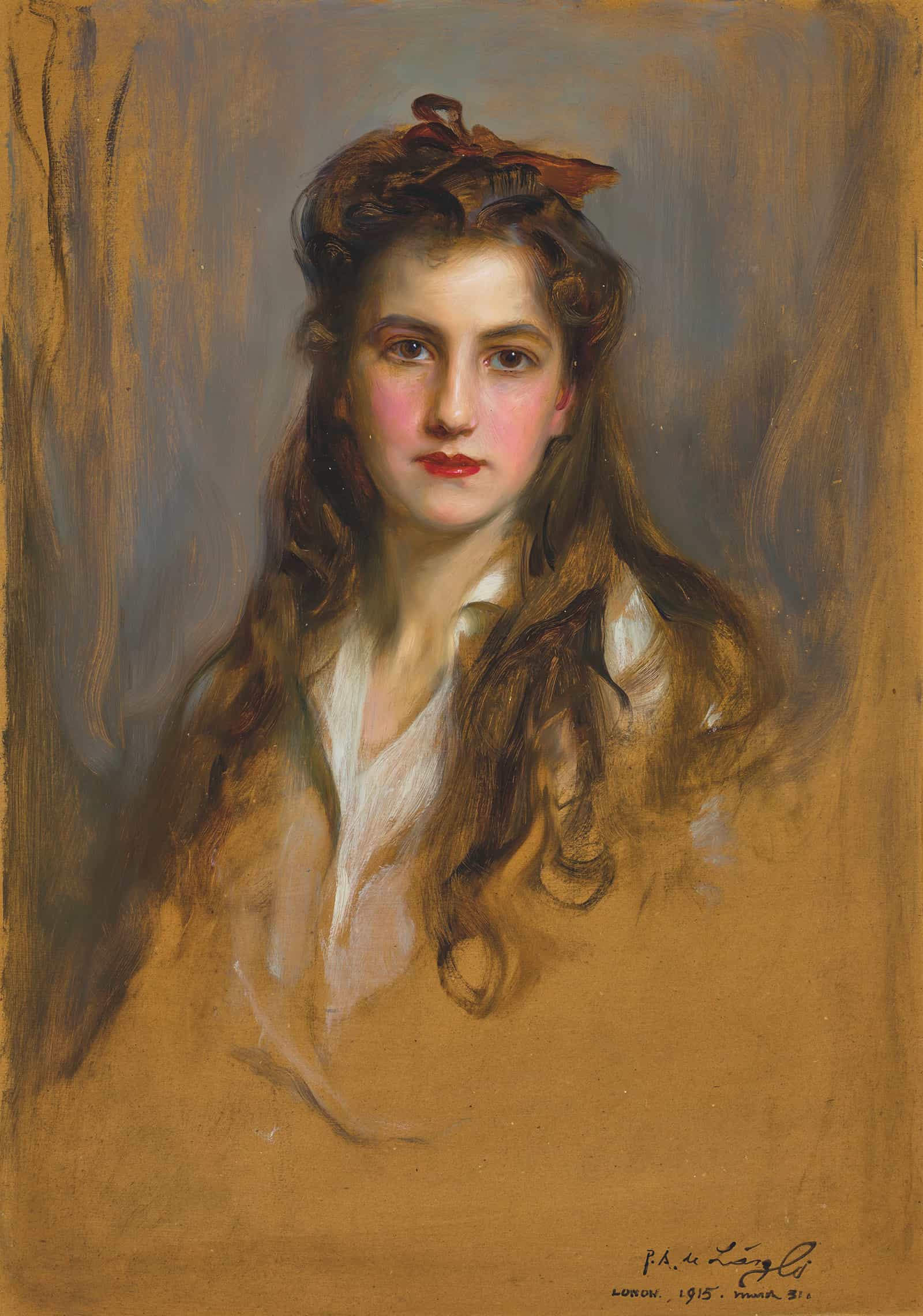 Portrait Of Princess Nina Georgievna by Philip Alexius De Laszlo