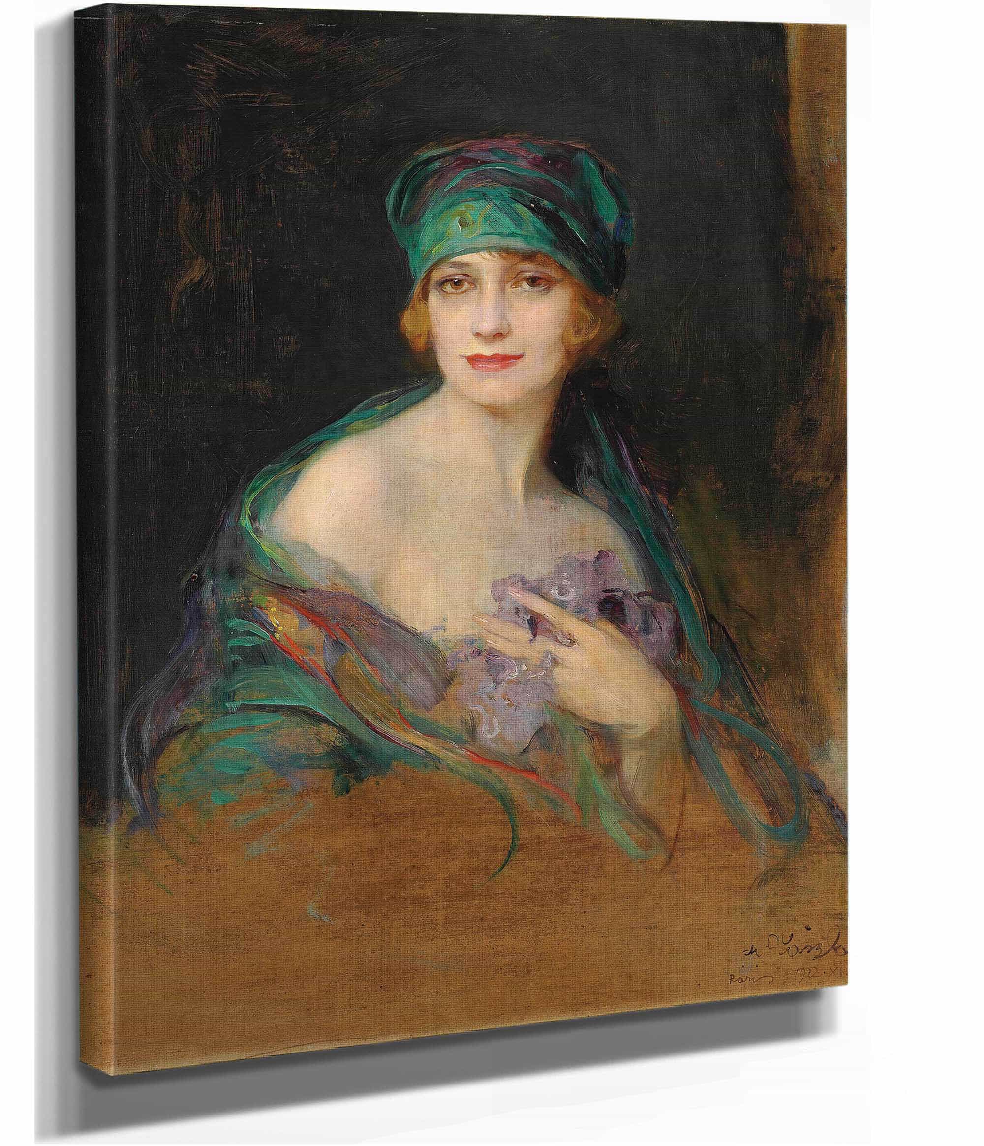 Portrait Of Princess Ruspoli Duchess De Gramont by Philip Alexius De Laszlo - Image 2