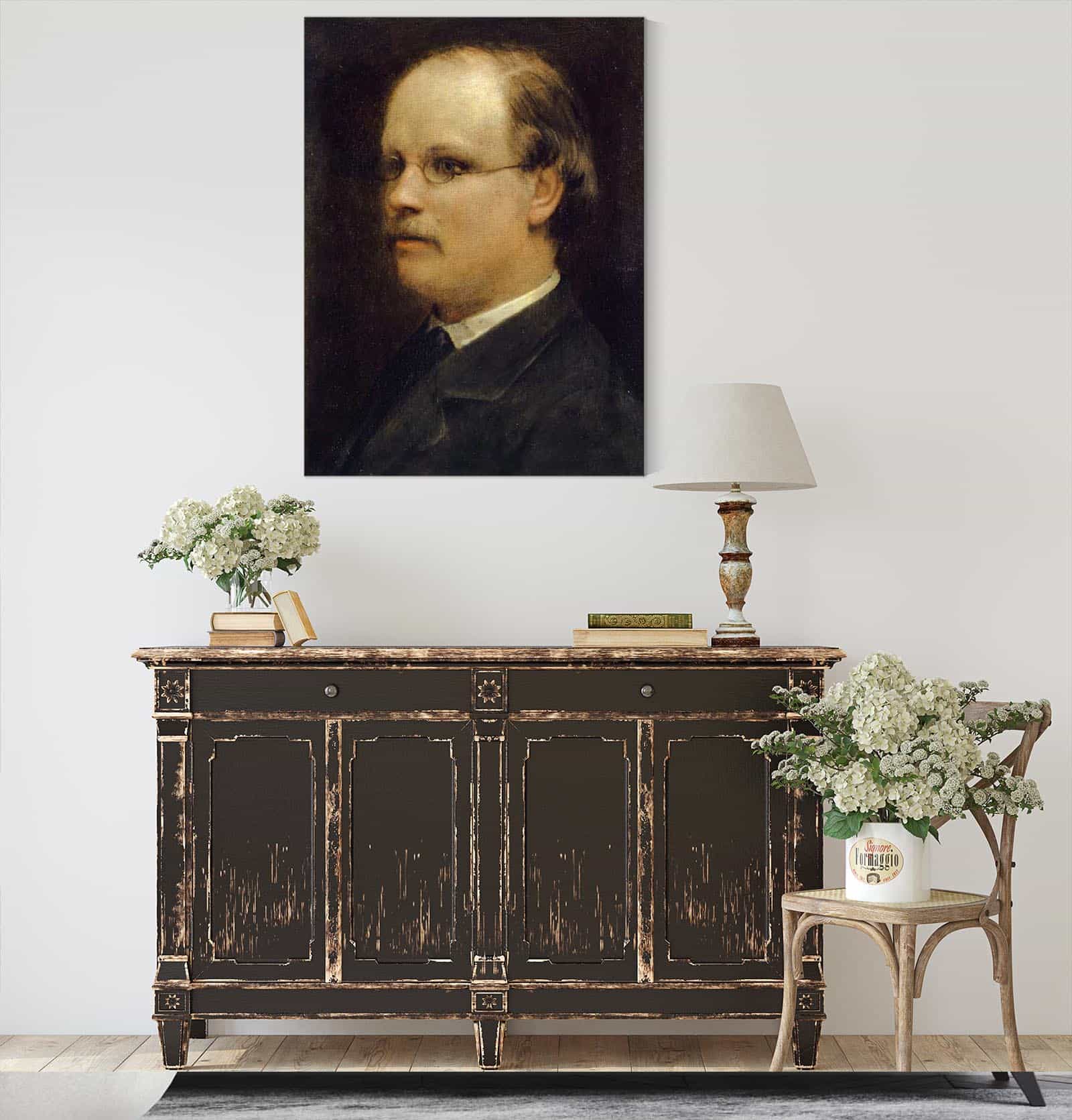 Portrait Of Professor Fritz Burckhardt Brenner by Arnold Bocklin - Image 4