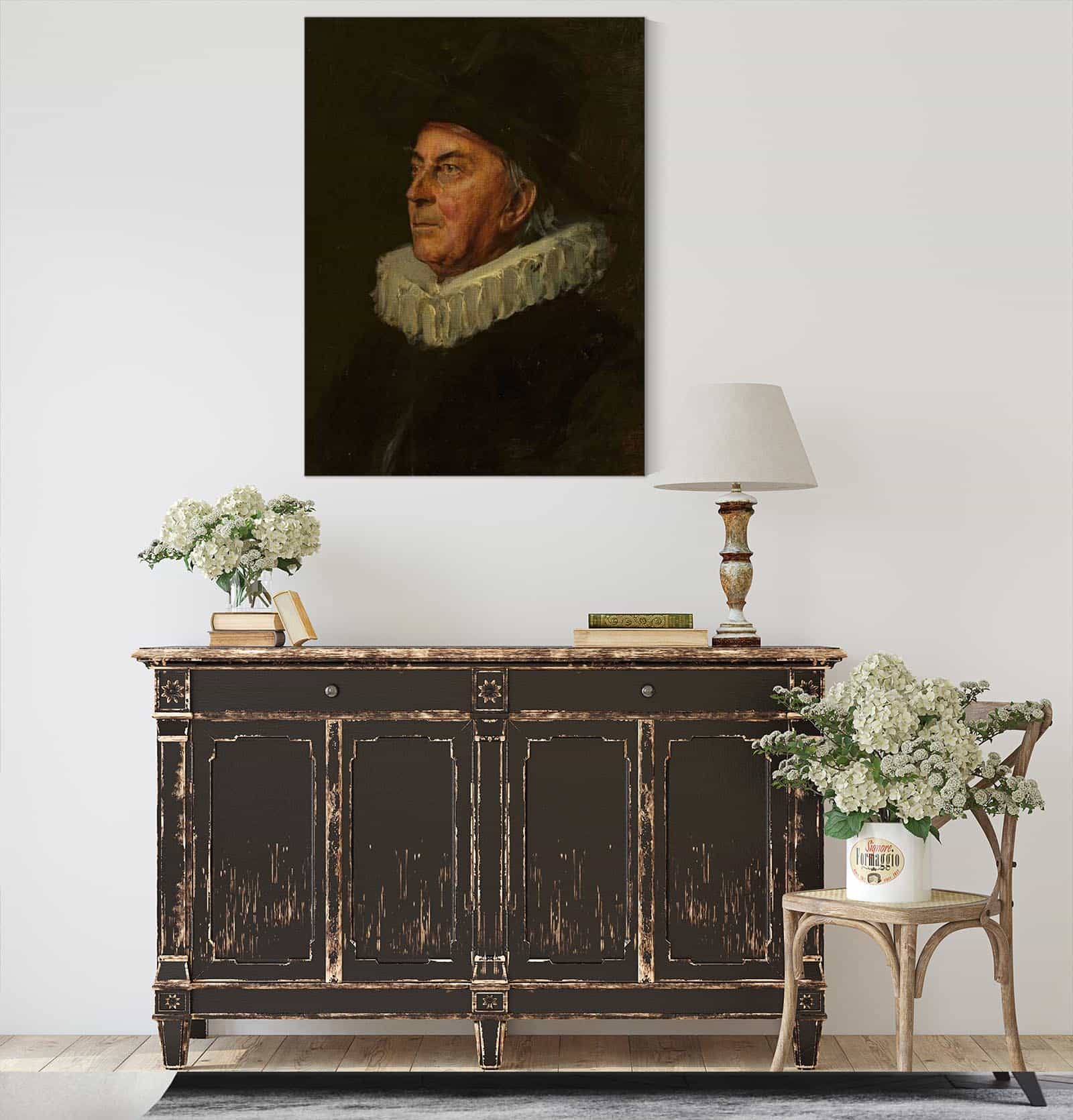 Portrait Of Professor Syboldt by Franz Von Lenbach - Image 4