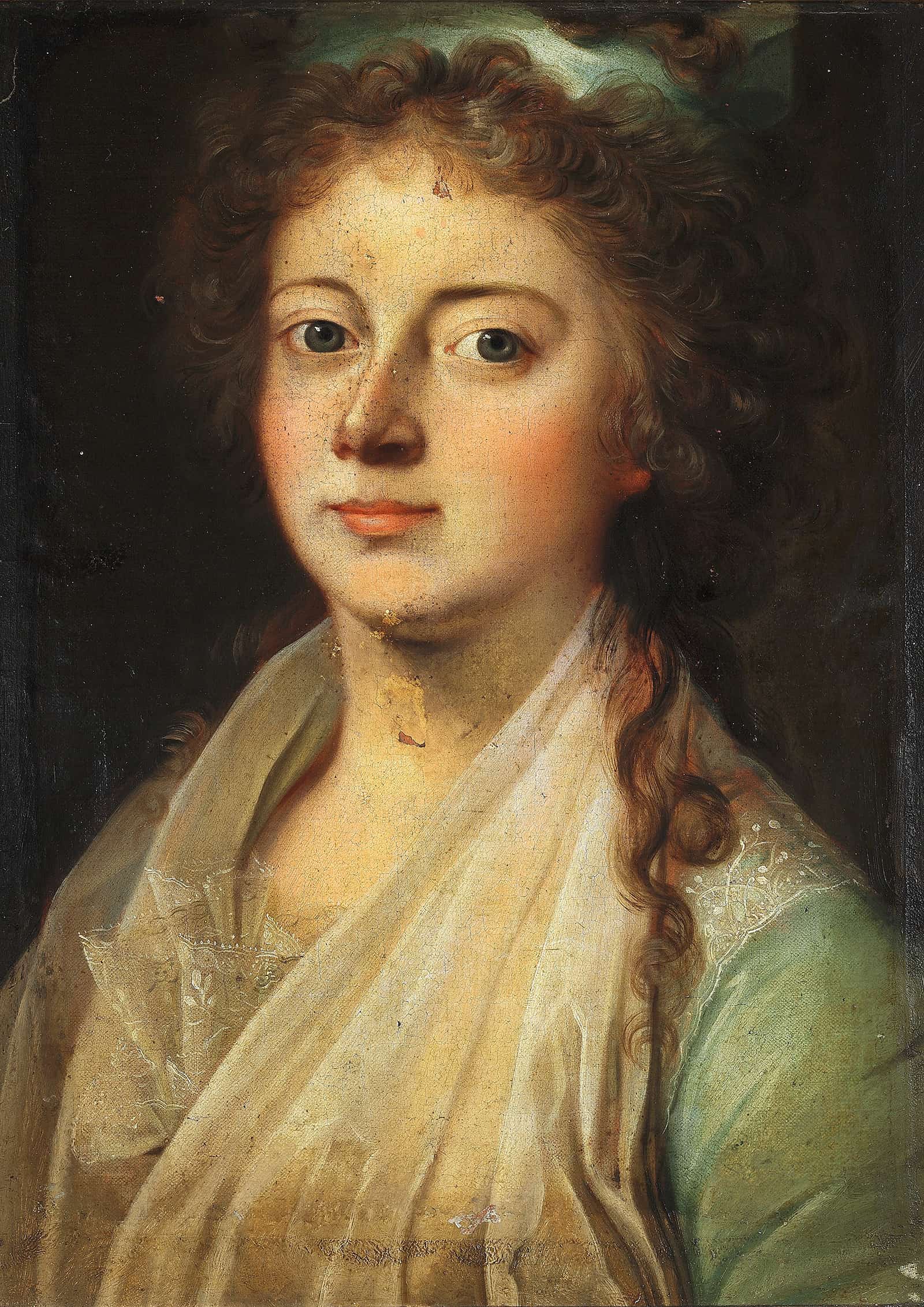 Portrait Of Queen Marie Sophie Frederikke by Jens Juel - Image 2