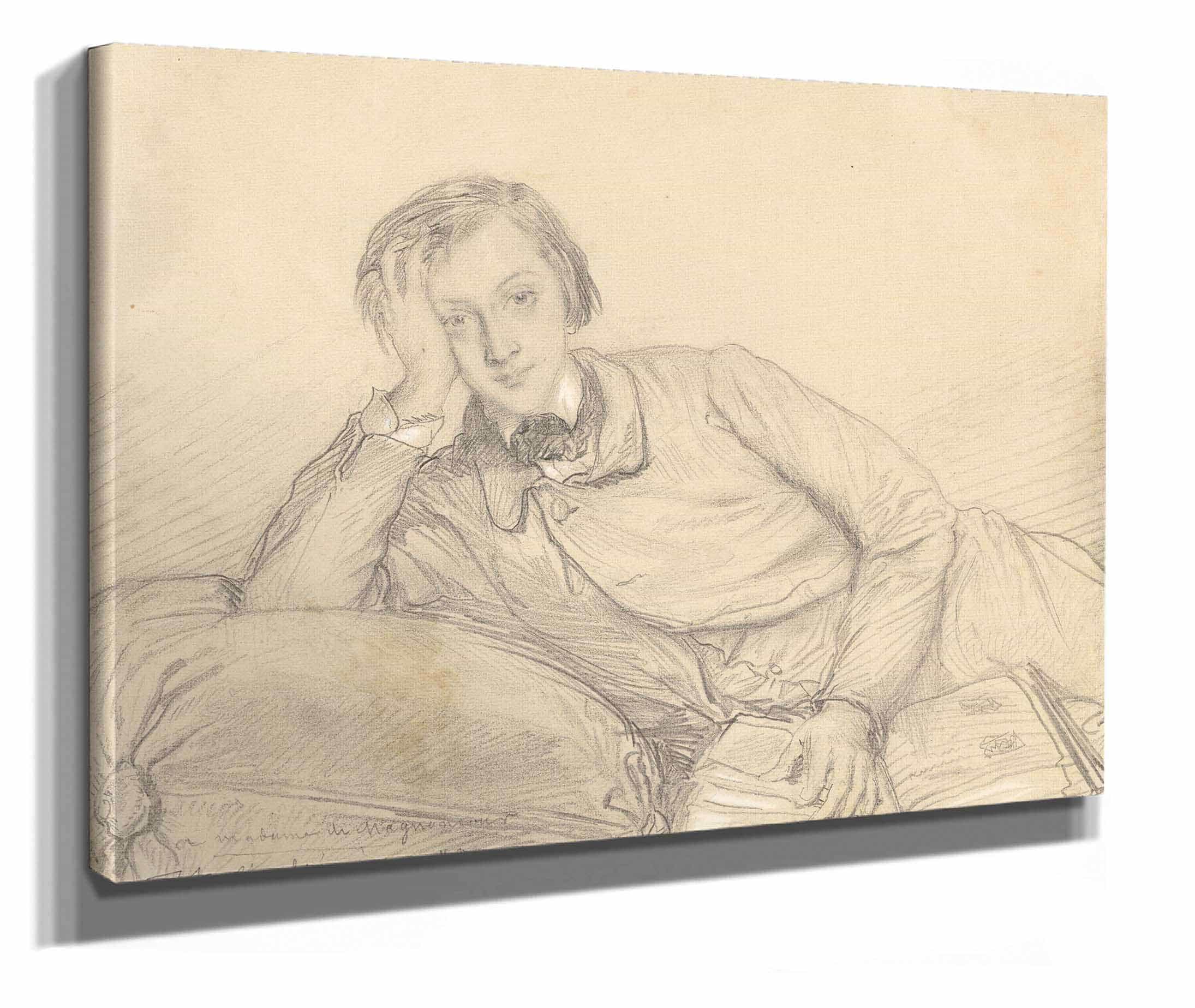 Portrait Of Raymond De Magnoncourt by Theodore Chasseriau - Image 2