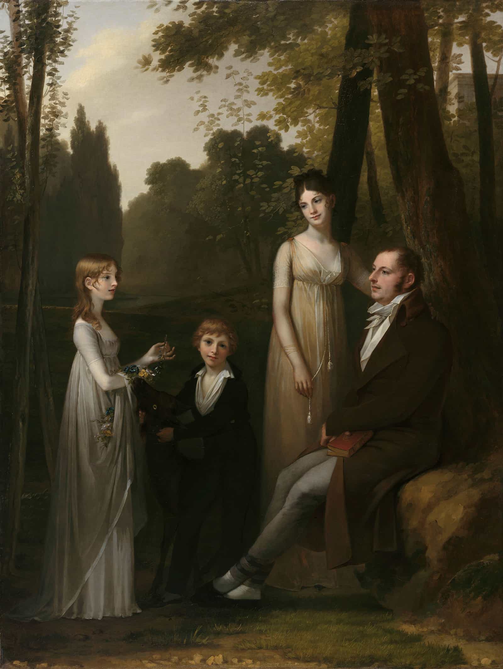 Portrait Of Rutger Jan Schimmelpenninck And His Family by Pierre Paul Prudhon