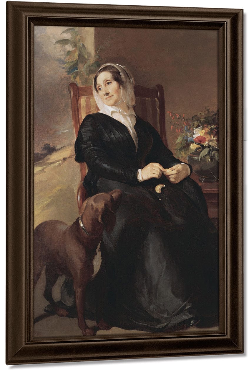 Portrait Of Sarah Sully And Her Dog, Ponto By Thomas Sully - Image 4
