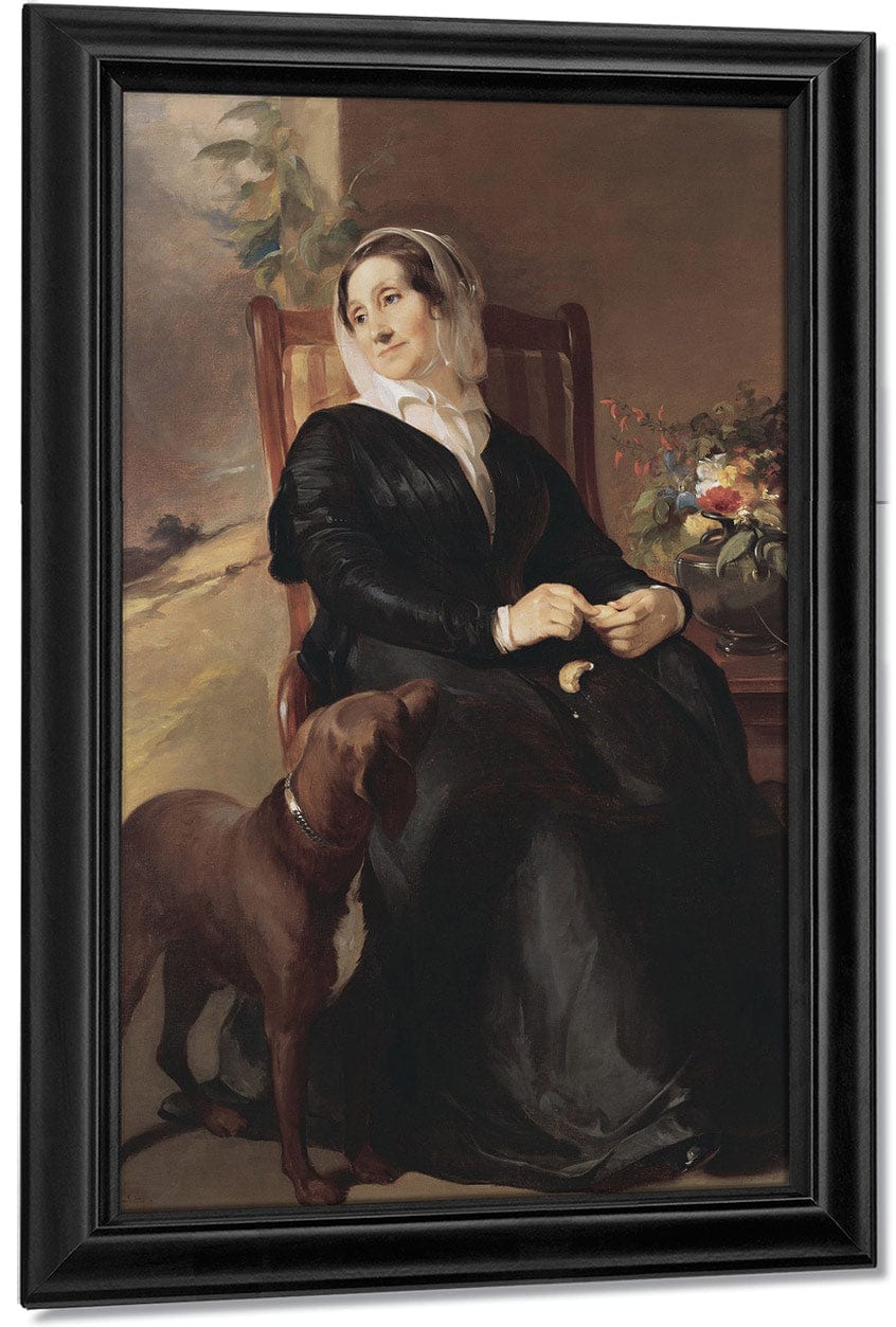 Portrait Of Sarah Sully And Her Dog, Ponto By Thomas Sully - Image 6