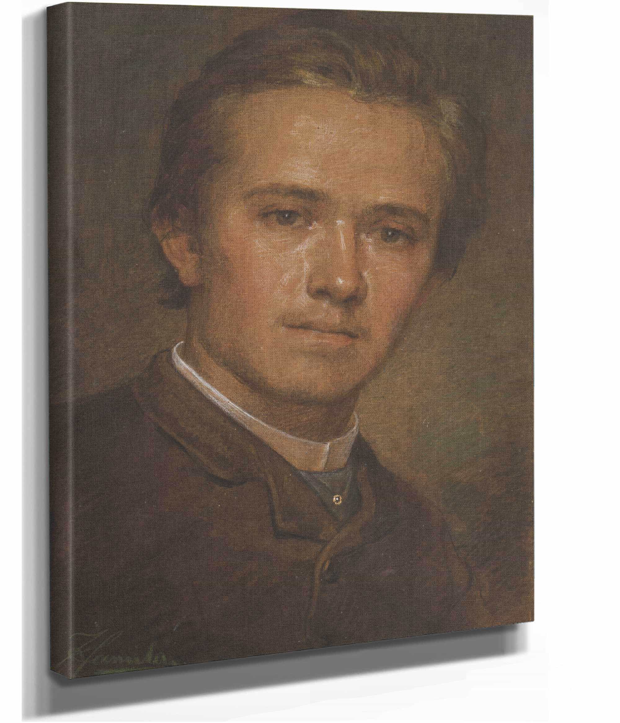 Portrait Of Sculptor Jancek by Jozef Hanula - Image 2