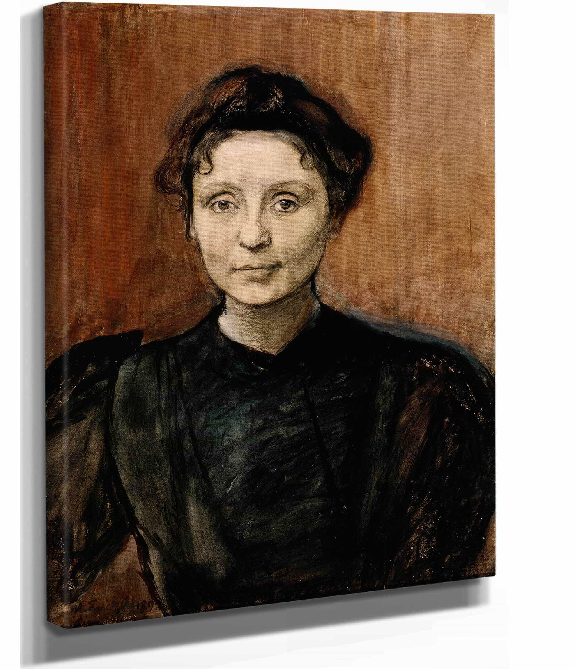 Portrait Of Sculptor Madeleine Jouvray by Magnus Enckell - Image 2