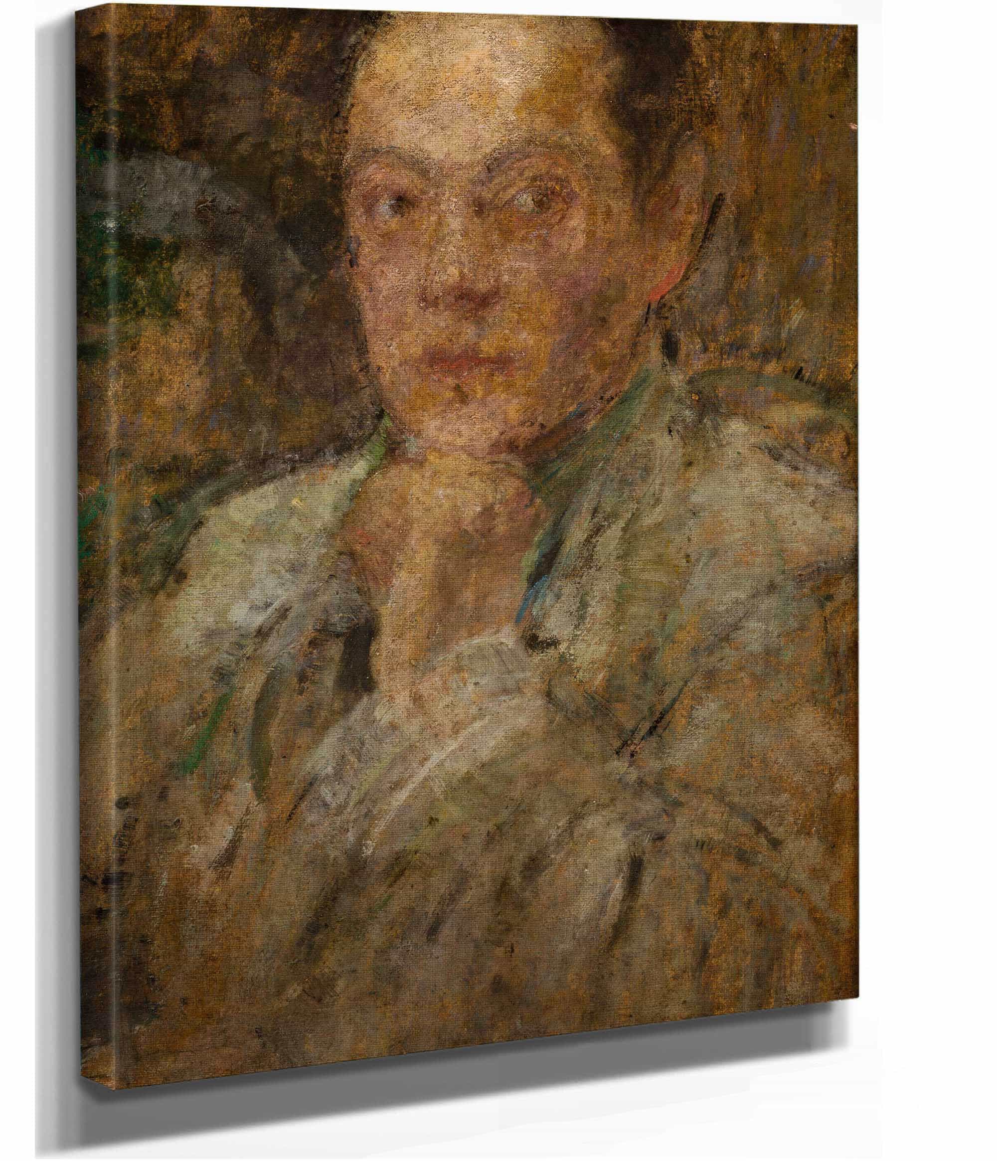 Portrait Of Sculptor Stefan Zbigniewicz by Olga Boznanska - Image 2
