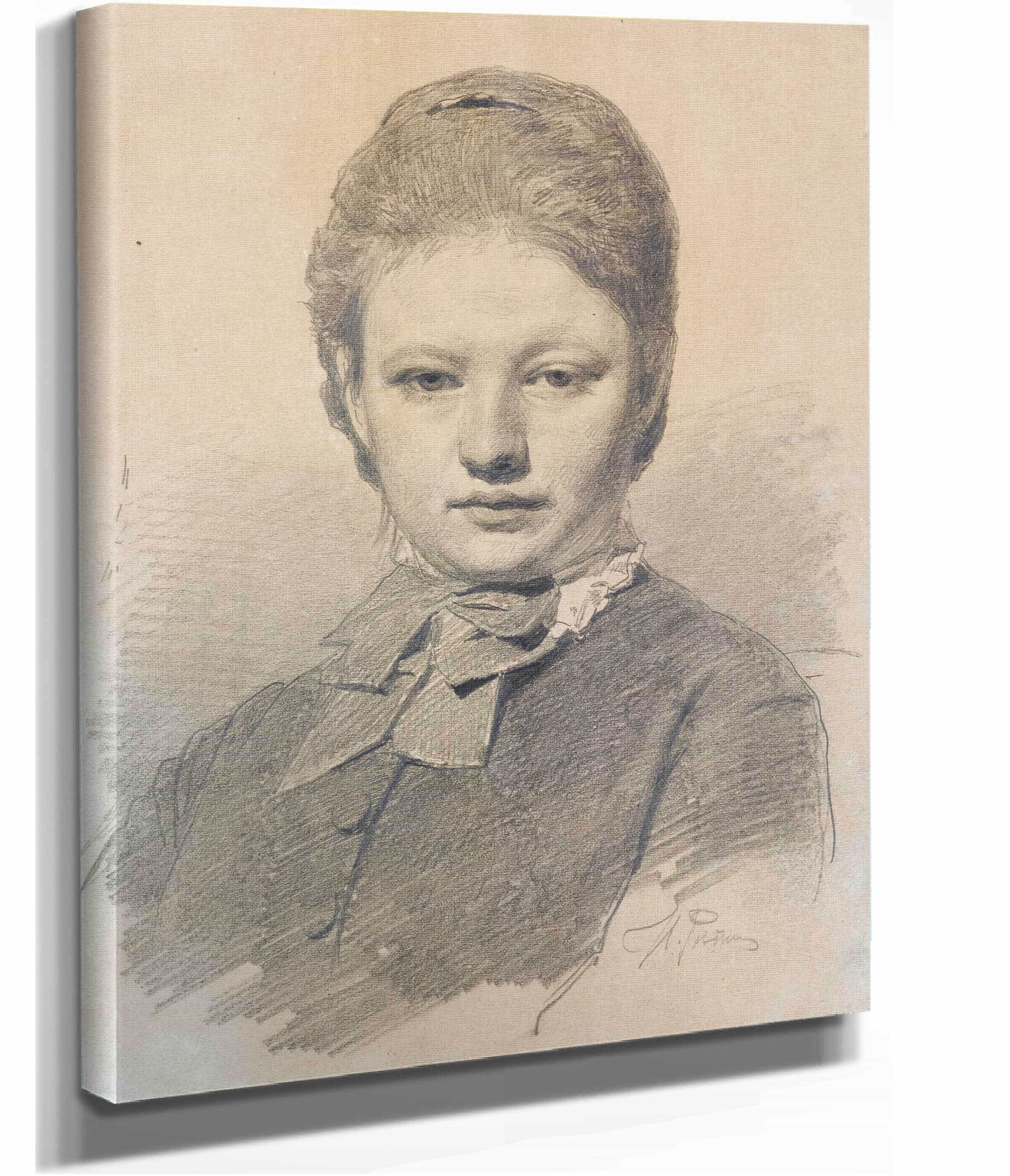 Portrait Of Sofia Repina by Ilya Efimovich Repin - Image 2