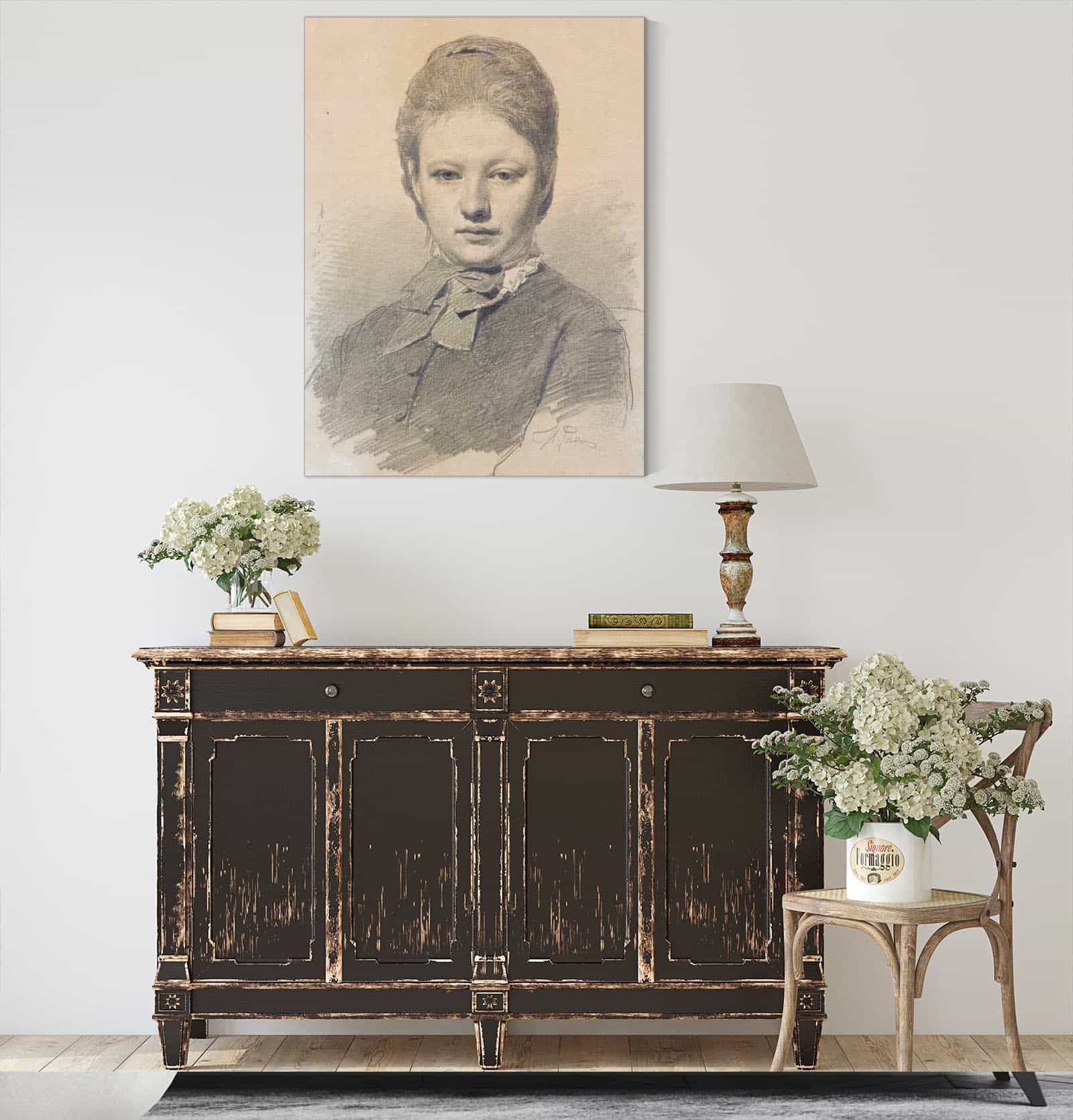 Portrait Of Sofia Repina by Ilya Efimovich Repin - Image 4