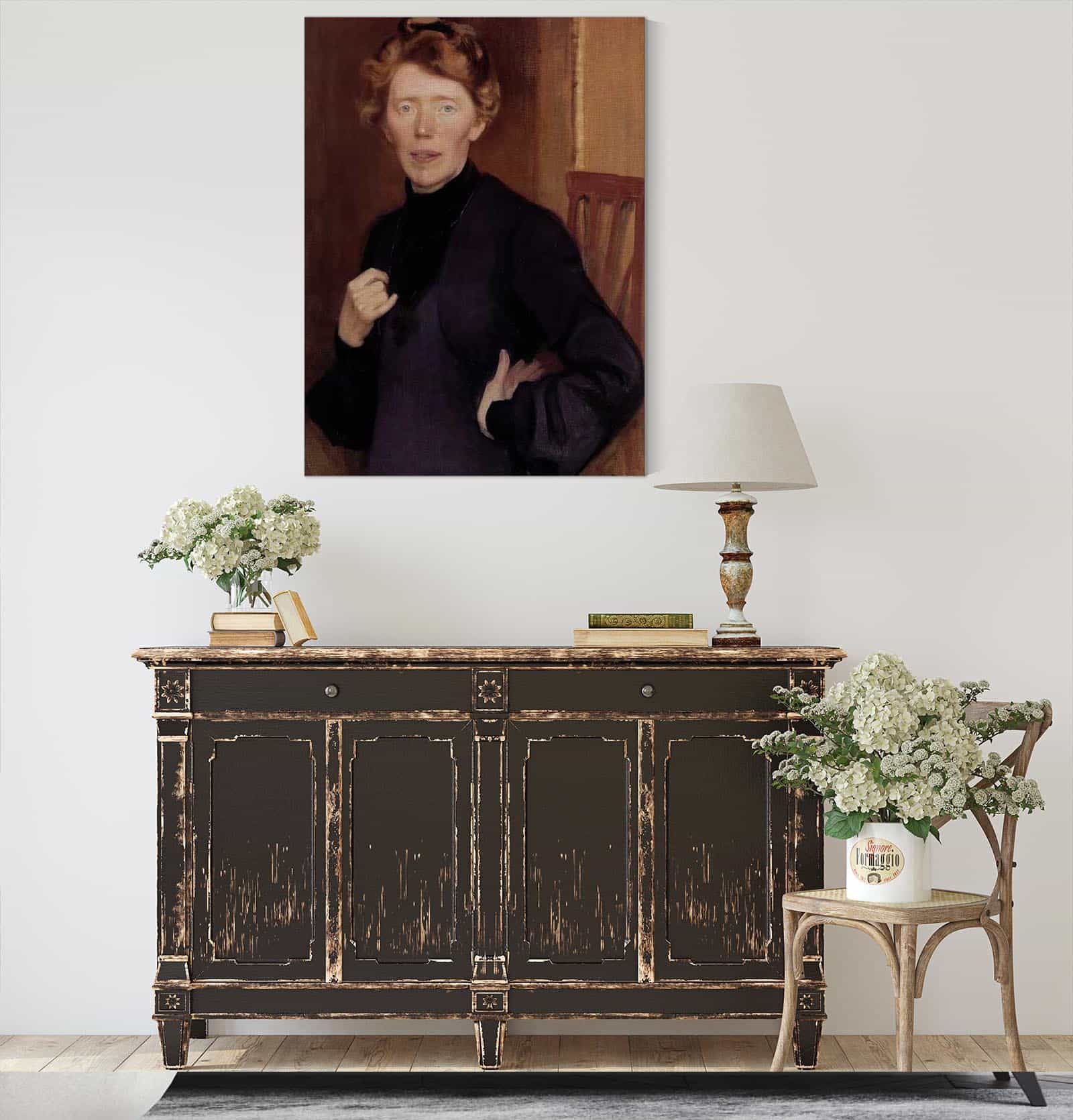 Portrait Of Tekla Hultin by Eero Jarnefelt - Image 4