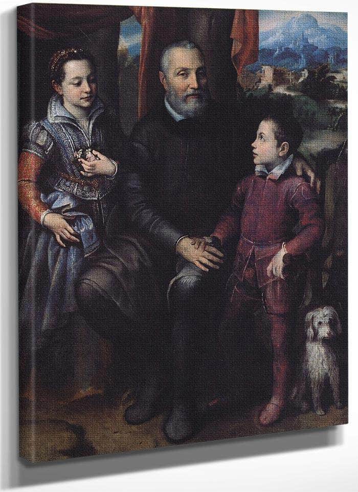 Portrait Of The Artist 1039 S Family 1558 By Sofonisba Anguissola