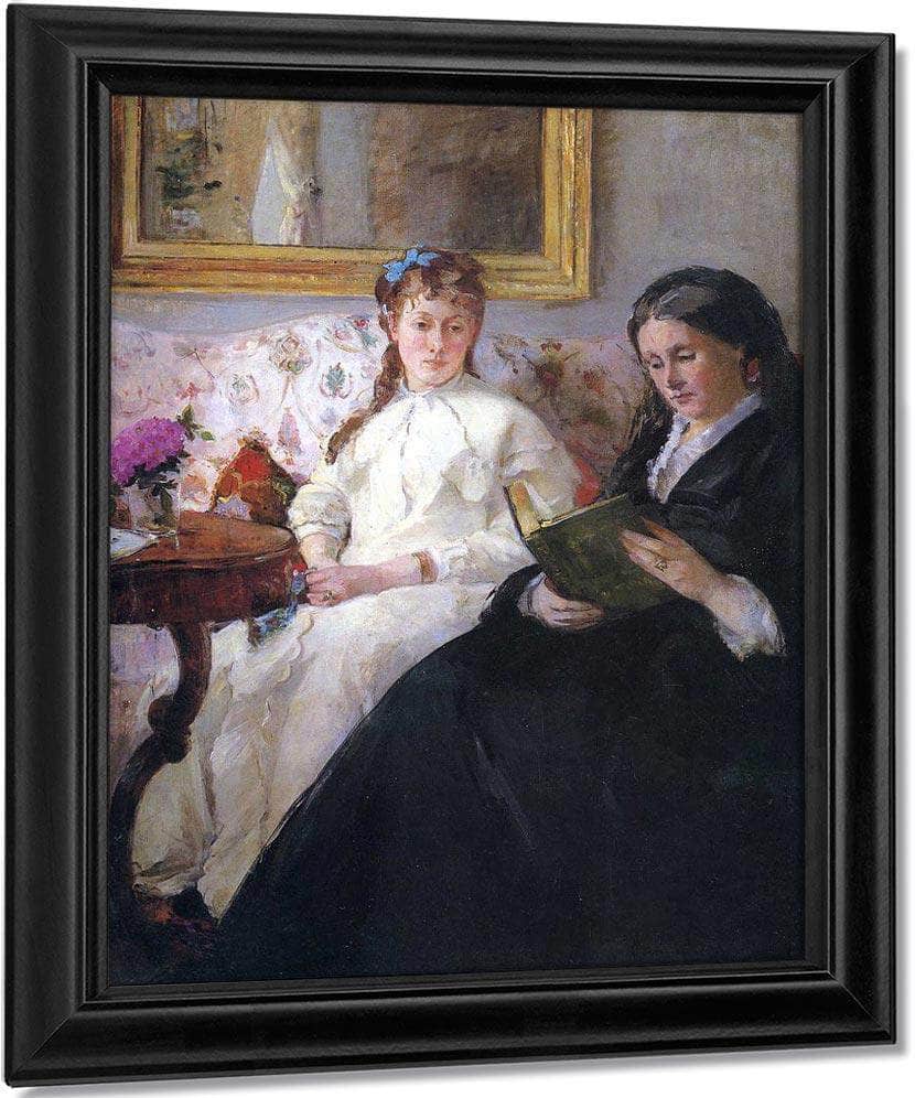 Portrait Of The Artists Mother And Sister 1869 1870 Oil On Canvas 81 8X101Cm National Gallery Of Art By Berthe Morisot - Image 7