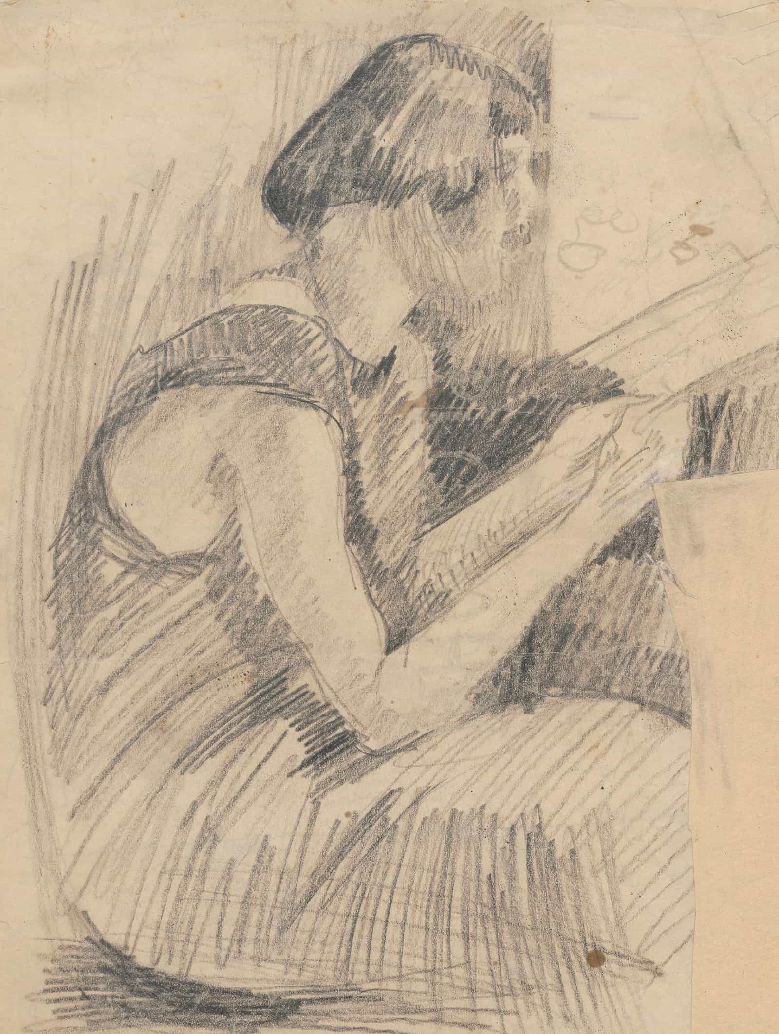 Portrait Of The Artists Sister Waleria At A Window by Zygmunt Waliszewski