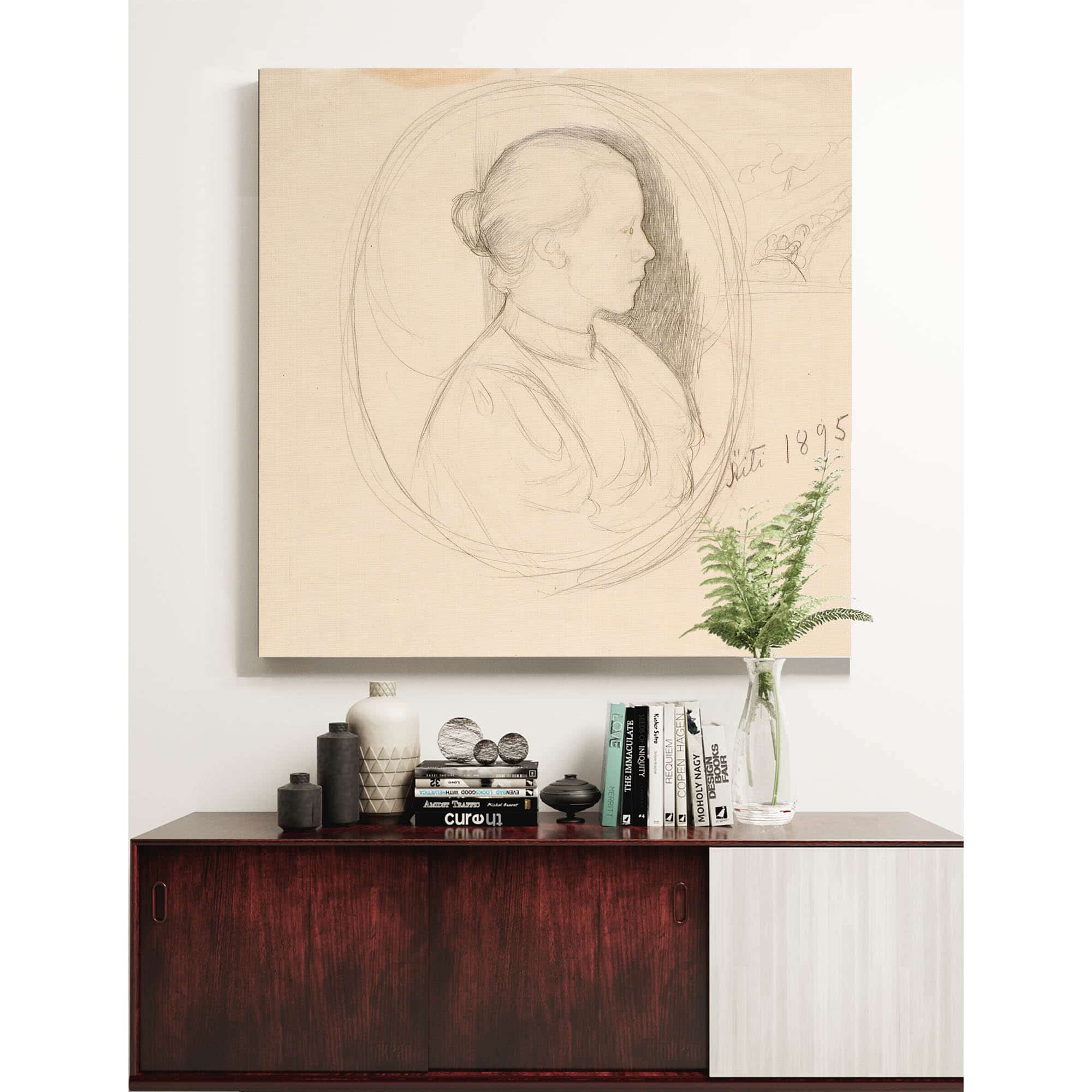 Portrait Of The Artists Wife by Pekka Halonen - Image 4