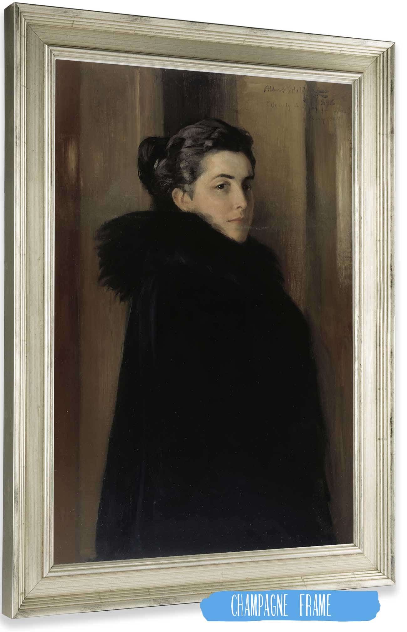 Portrait Of The Artists Wife Ellan Edelfelt by Albert Edelfelt