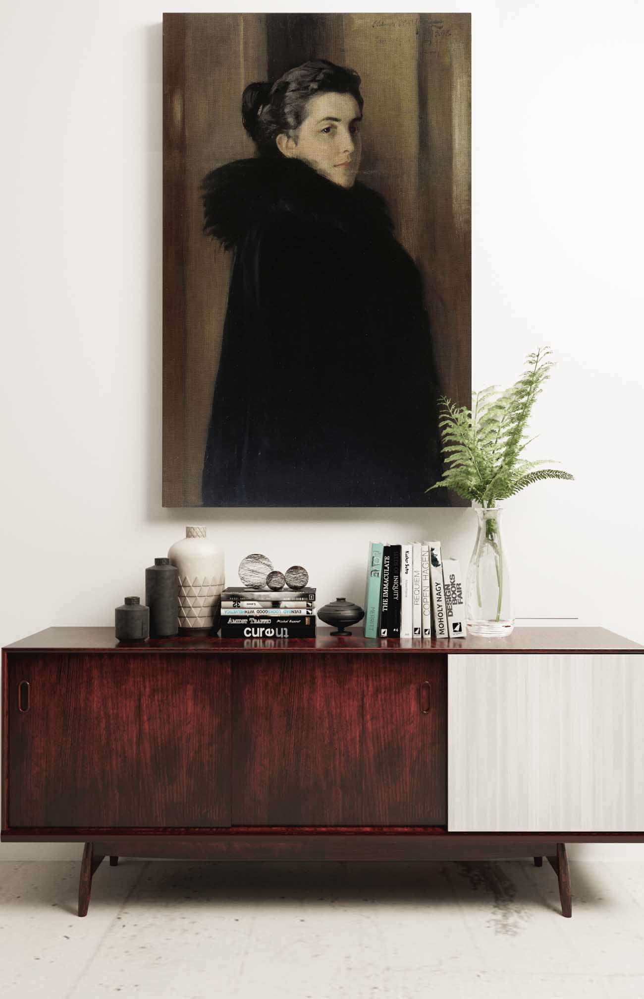 Portrait Of The Artists Wife Ellan Edelfelt by Albert Edelfelt - Image 2