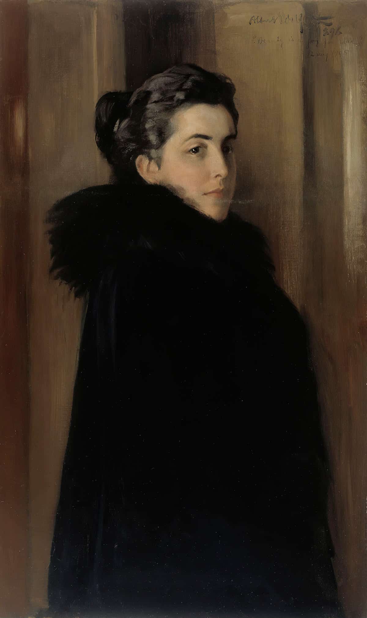 Portrait Of The Artists Wife Ellan Edelfelt by Albert Edelfelt - Image 3