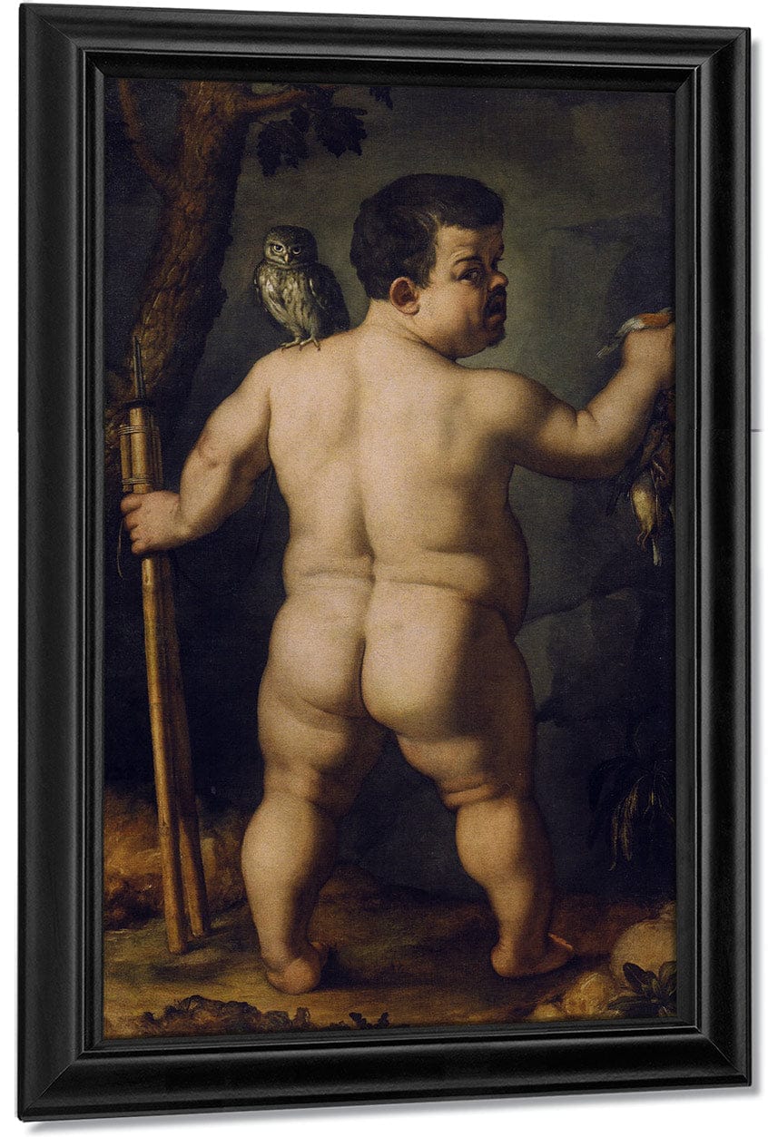 Portrait Of The Dwarf Nano Morgante Back 1552 Uffizi Florence By Agnolo Bronzino - Image 7