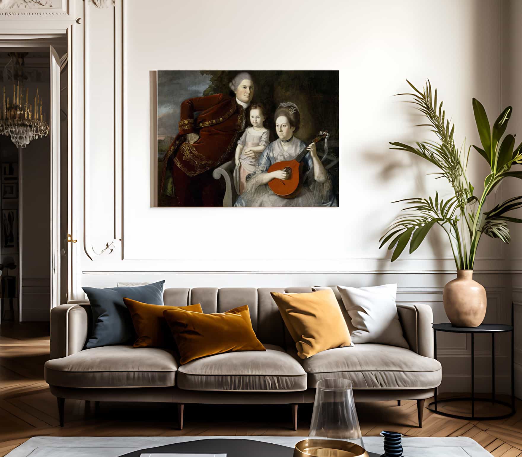 Portrait Of The Edward Lloyd Family By Charles Willson Peale - Image 3