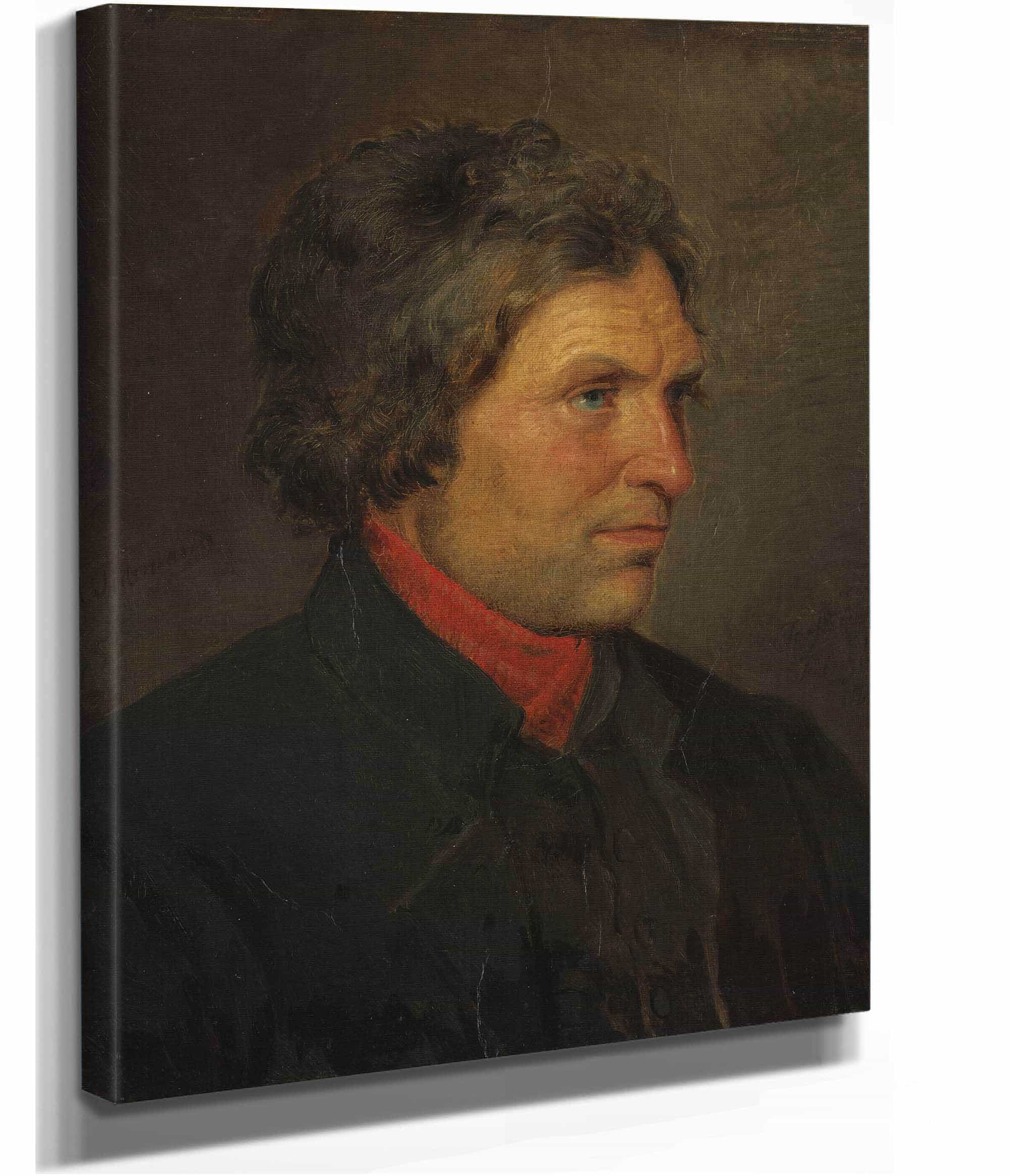 Portrait Of The Farmer Torstein Ringheim From Voss by Adolph Tidemand - Image 2