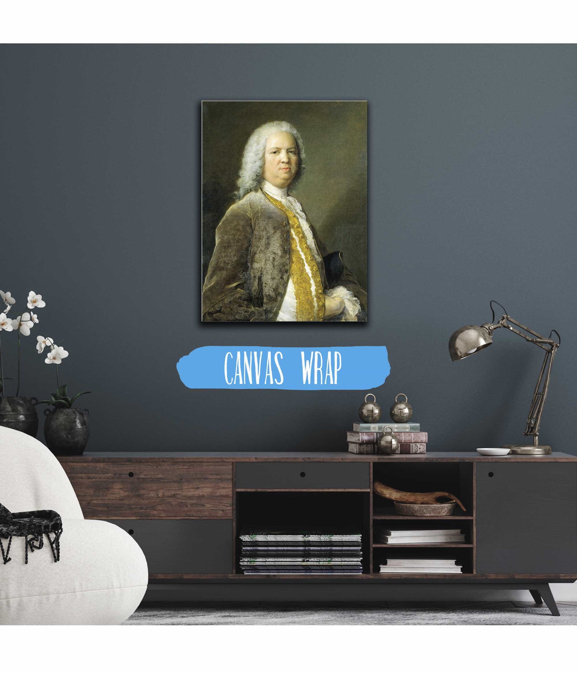 Portrait Of The Frankfurt Banker Johann Georg Leerse by Jean Marc Nattier - Image 3