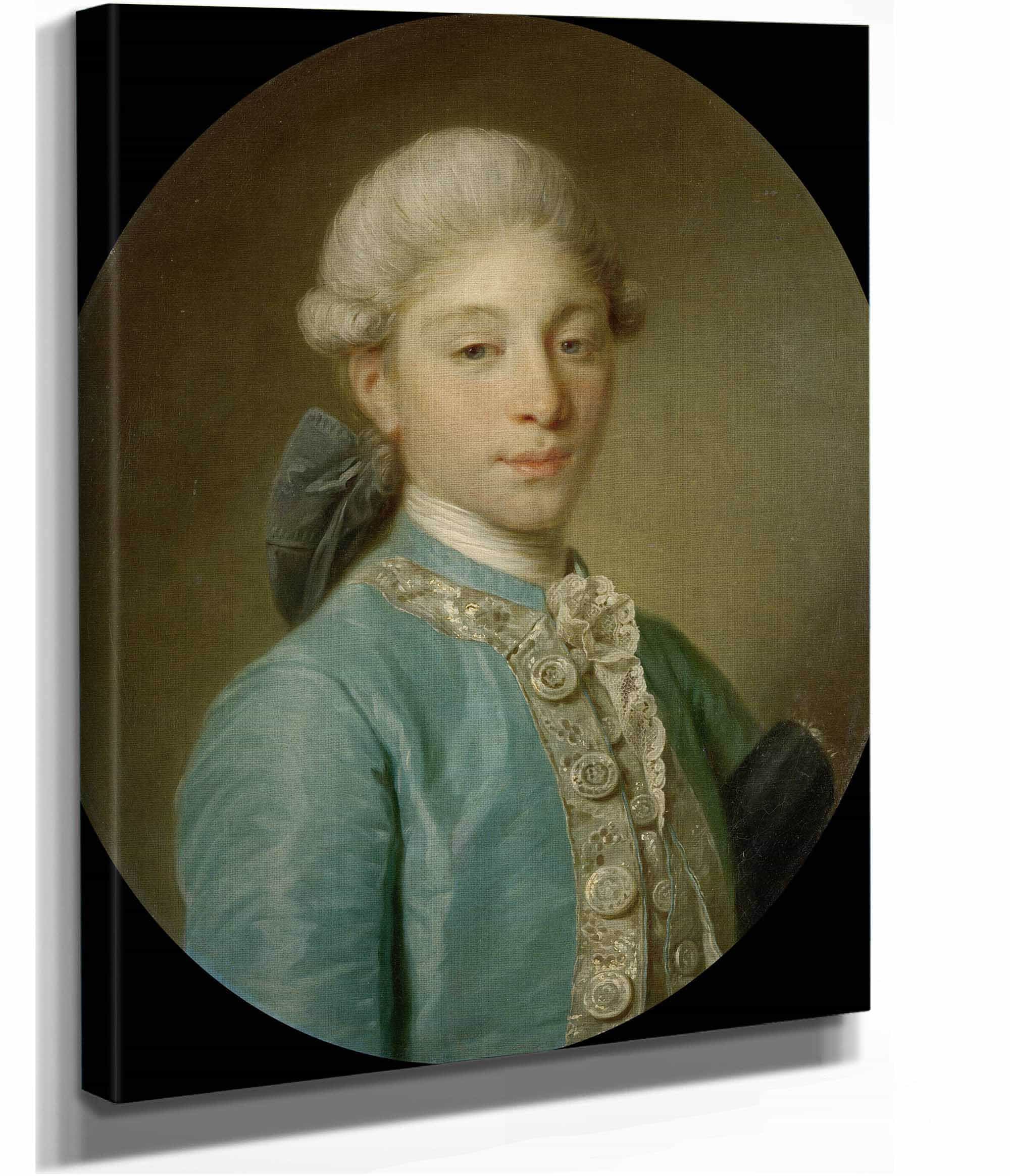 Portrait Of The Marquis De Saint Paul by Jean Baptiste Greuze