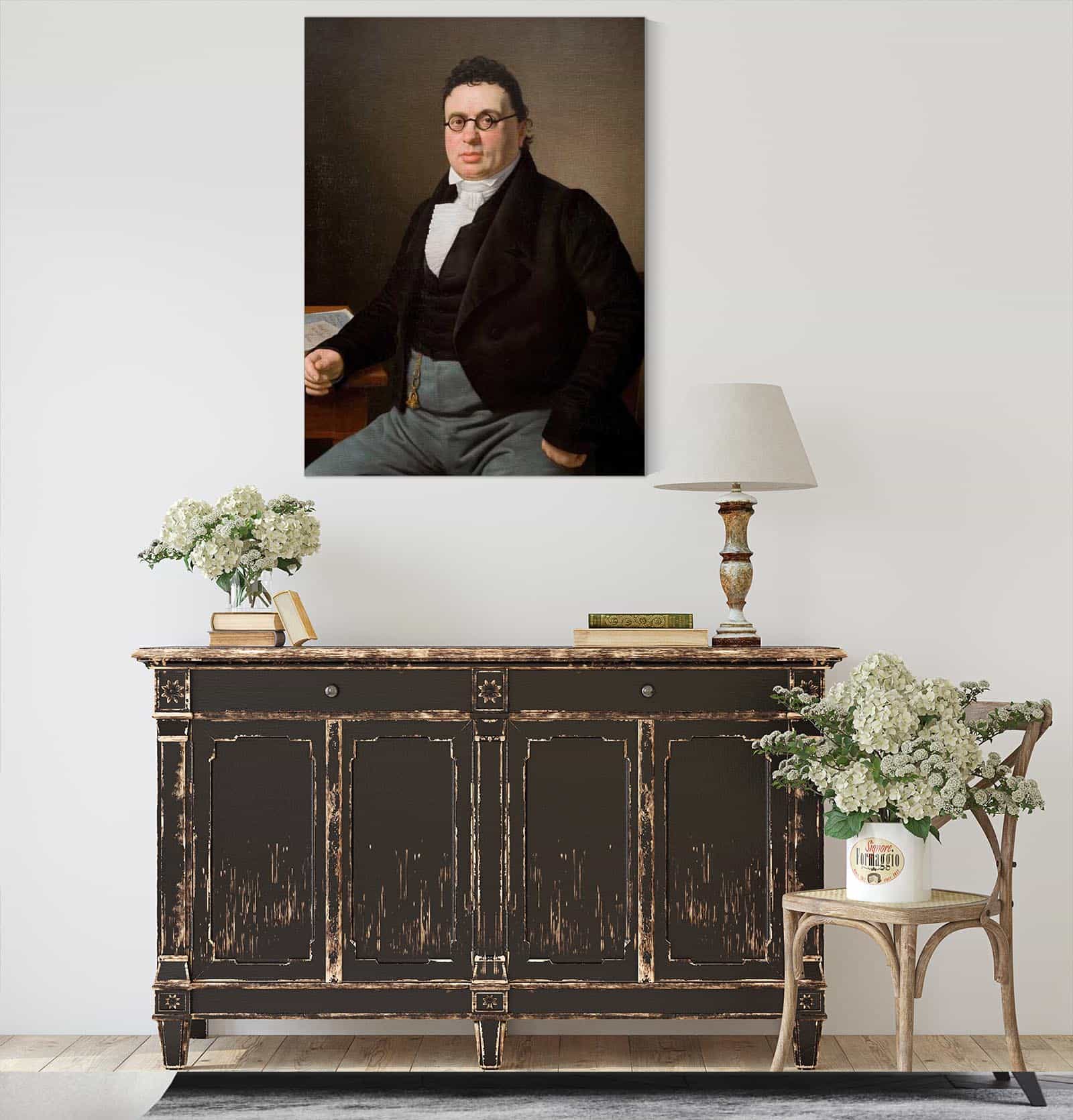Portrait Of The Merchant Joseph Raphael by Christoffer Wilhelm Eckersberg - Image 4
