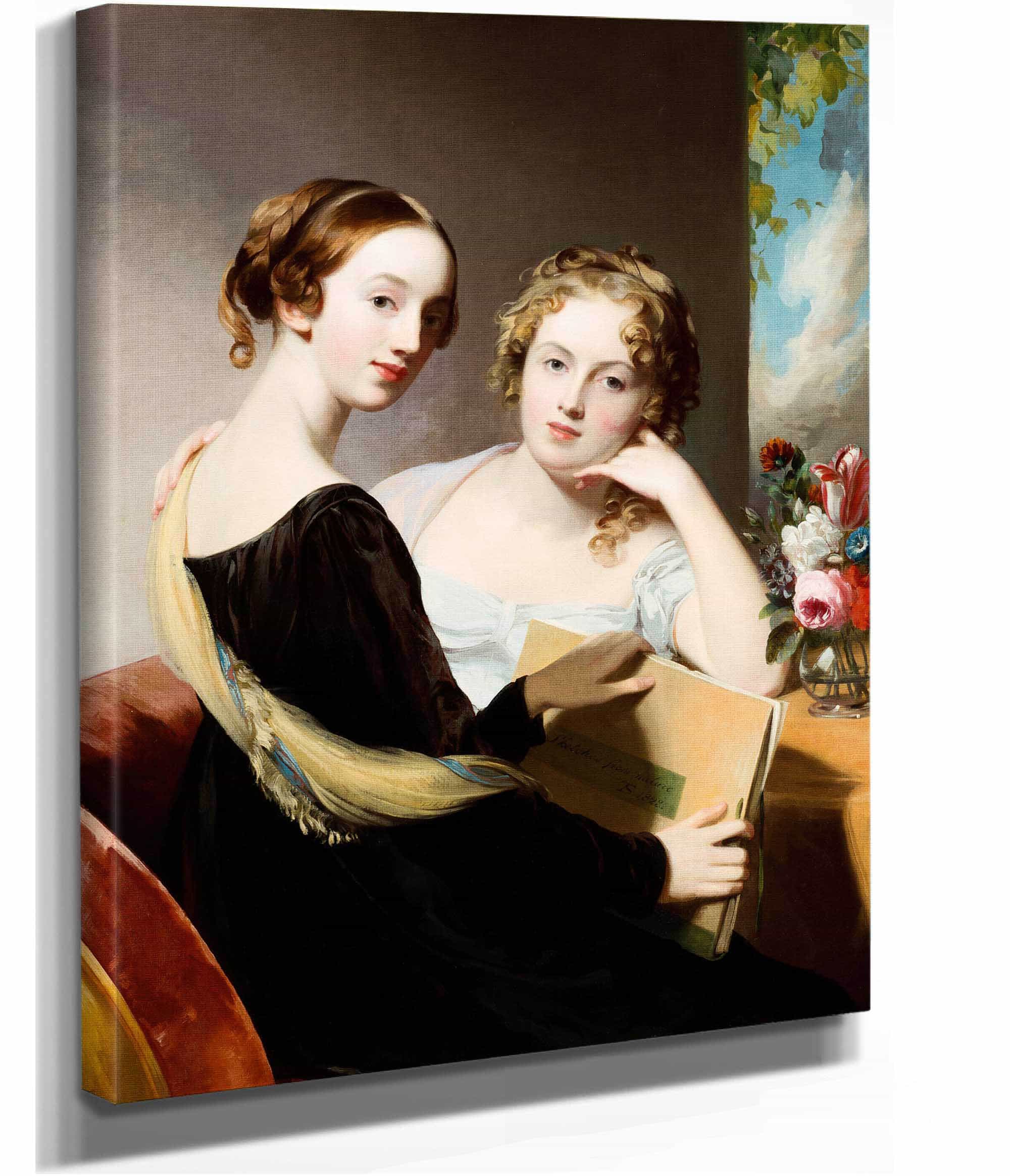 Portrait Of The Misses Mary And Emily Mceuen by Thomas Sully - Image 2
