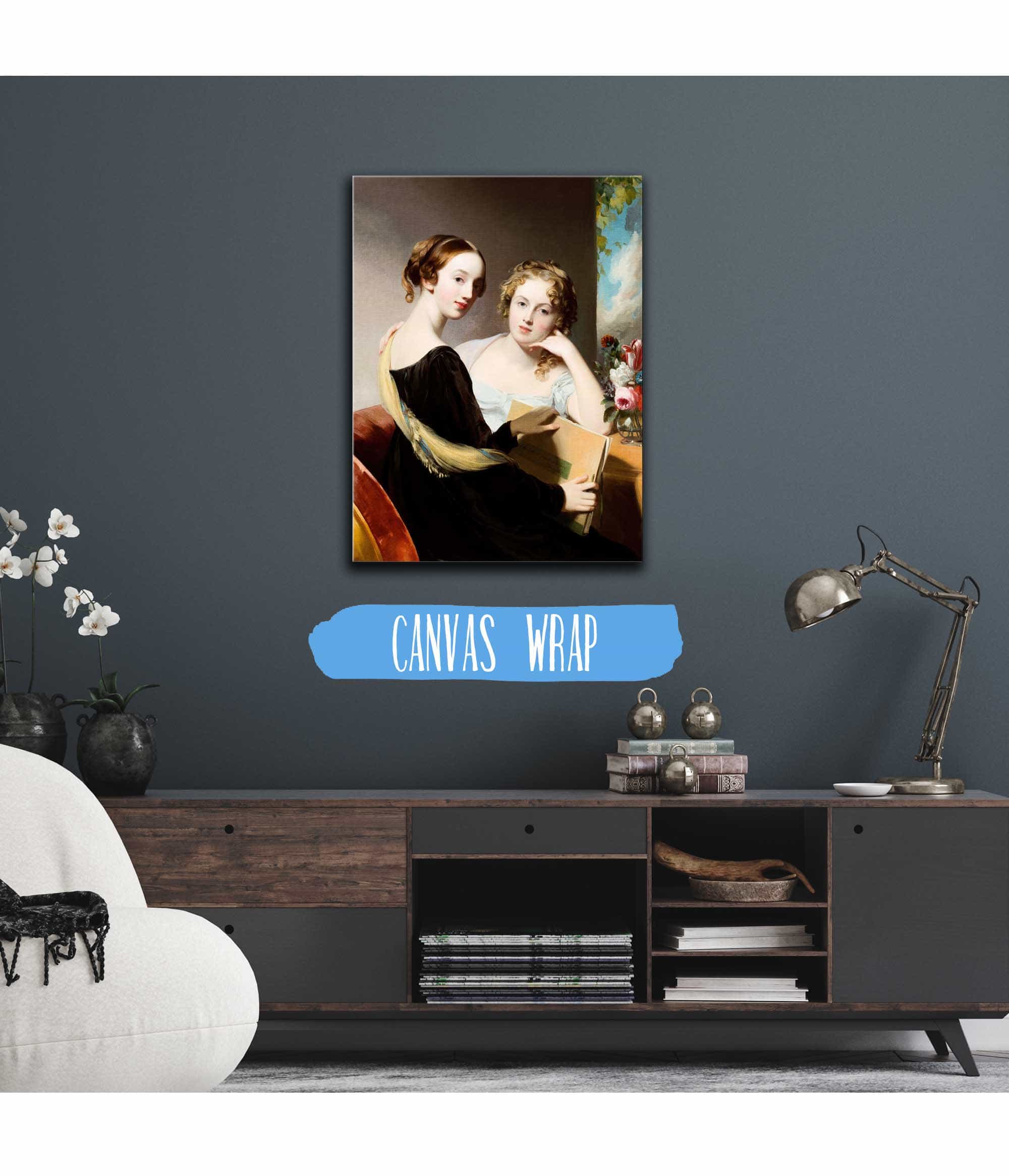 Portrait Of The Misses Mary And Emily Mceuen by Thomas Sully - Image 3