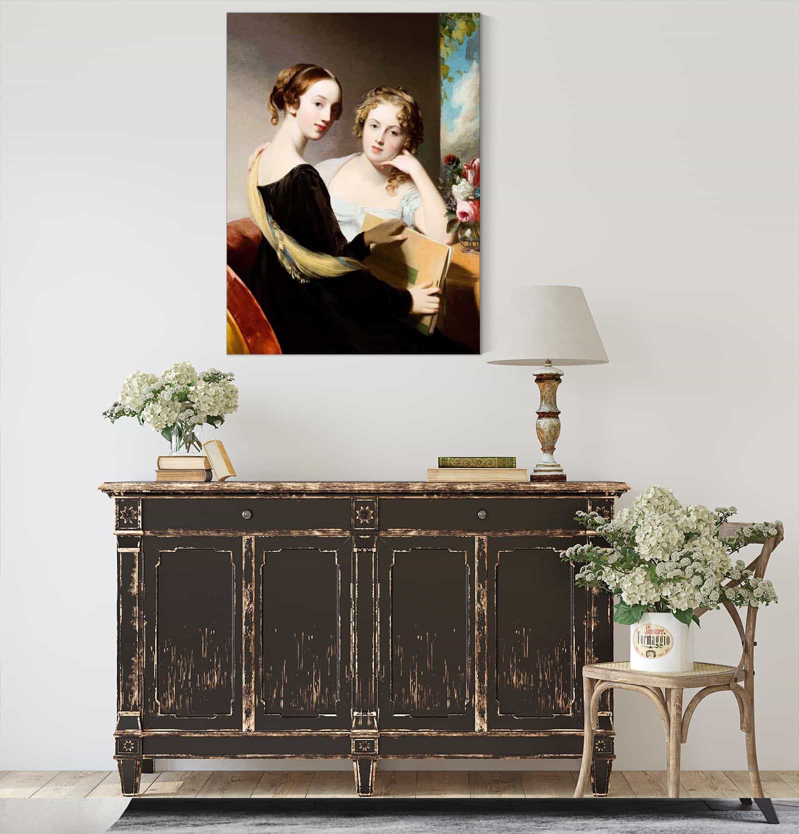 Portrait Of The Misses Mary And Emily Mceuen by Thomas Sully - Image 4