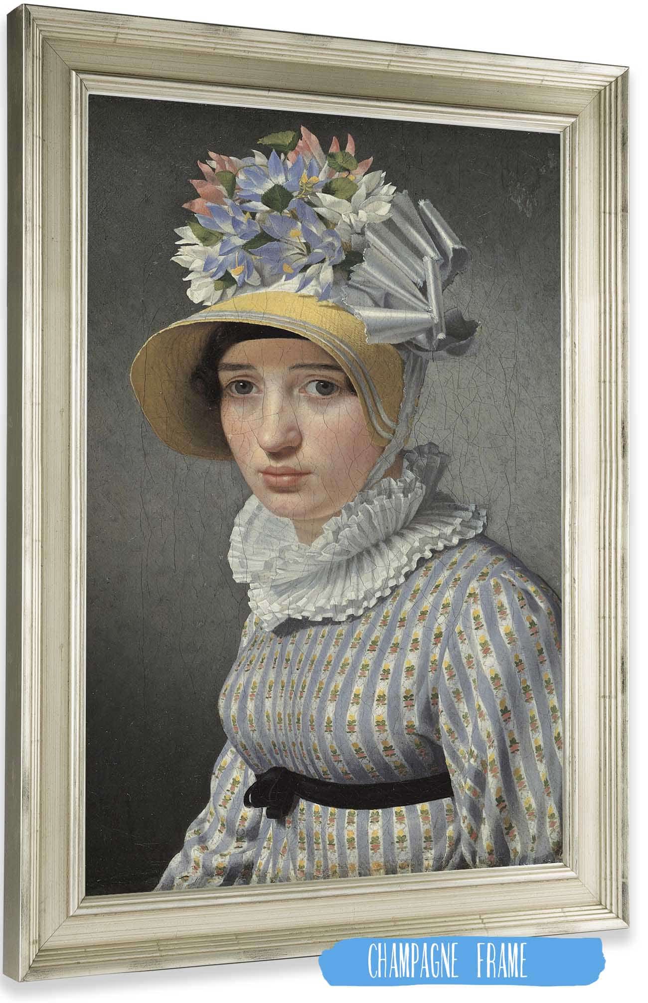 Portrait Of The Model Maddalena Or Anna Maria Uhden by Christoffer Wilhelm Eckersberg
