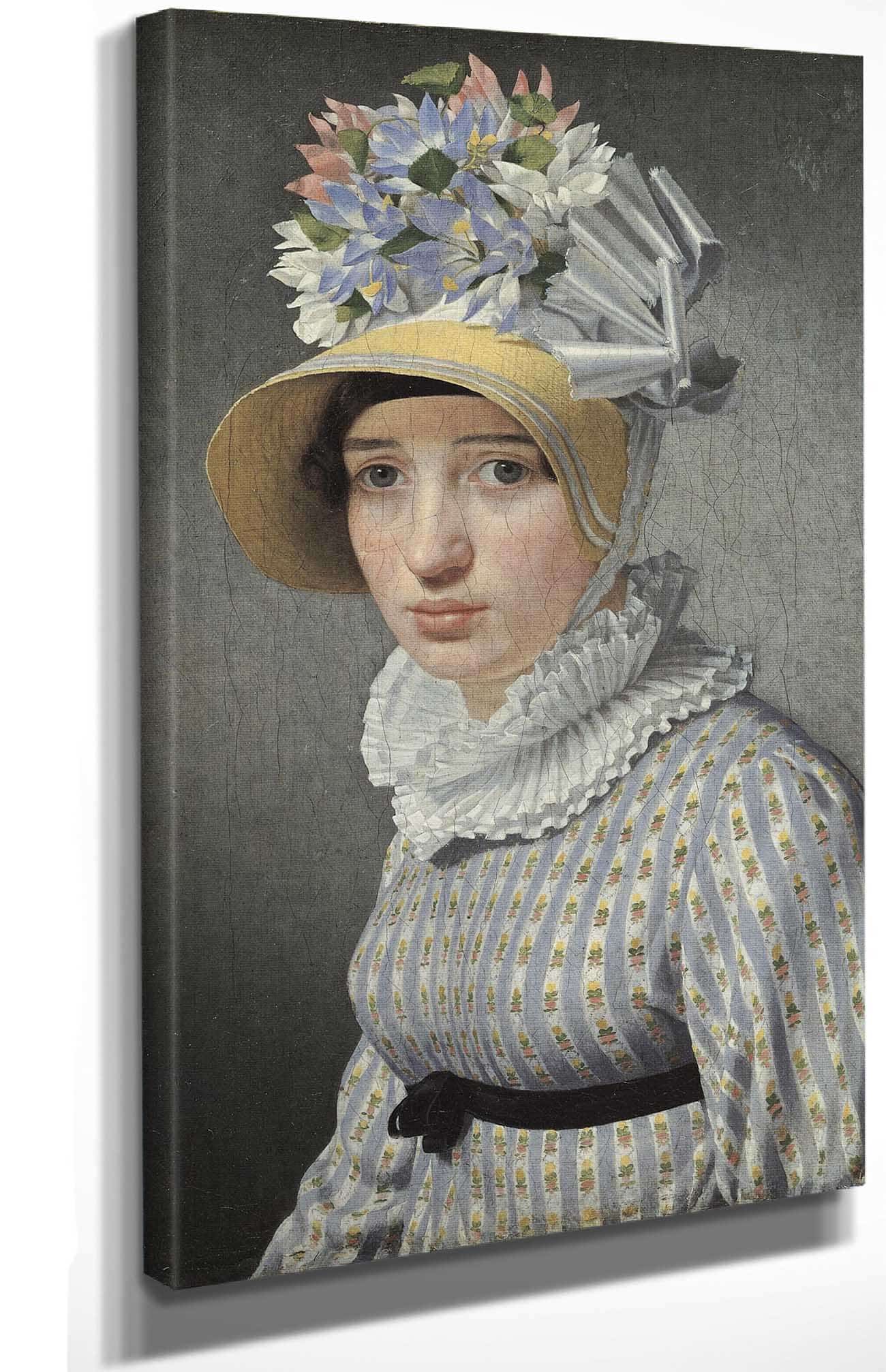 Portrait Of The Model Maddalena Or Anna Maria Uhden by Christoffer Wilhelm Eckersberg - Image 4