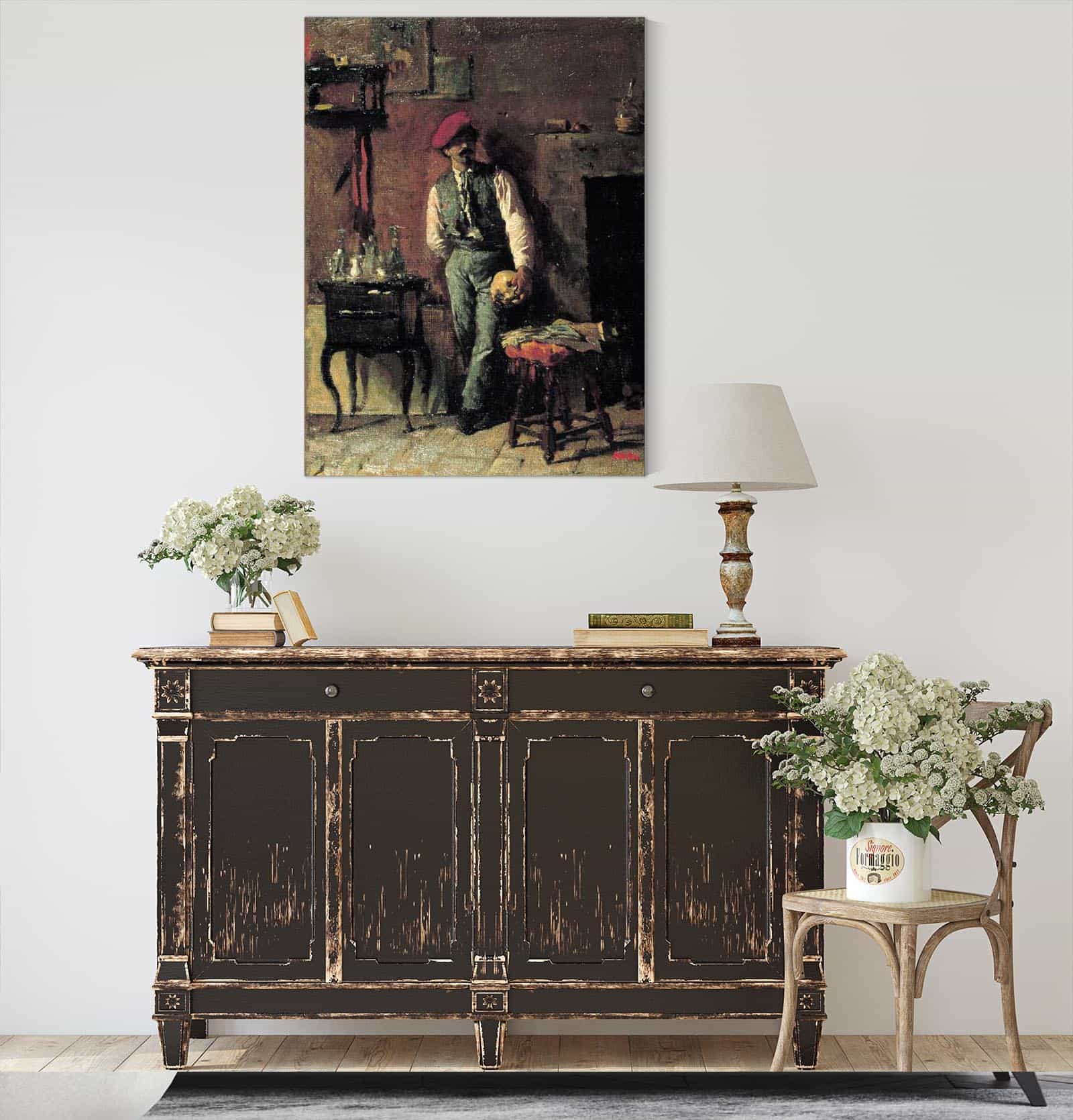 Portrait Of The Painter Joaquim Agrassot by Mariano Fortuny Marsal - Image 4