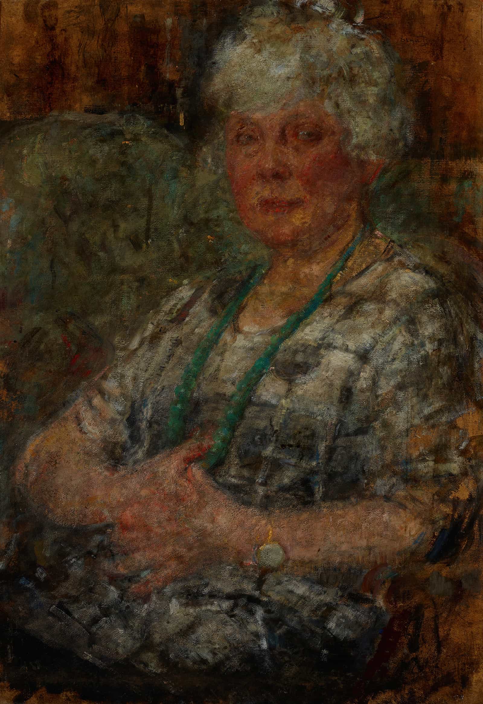 Portrait Of The Painter Thomasson by Olga Boznanska